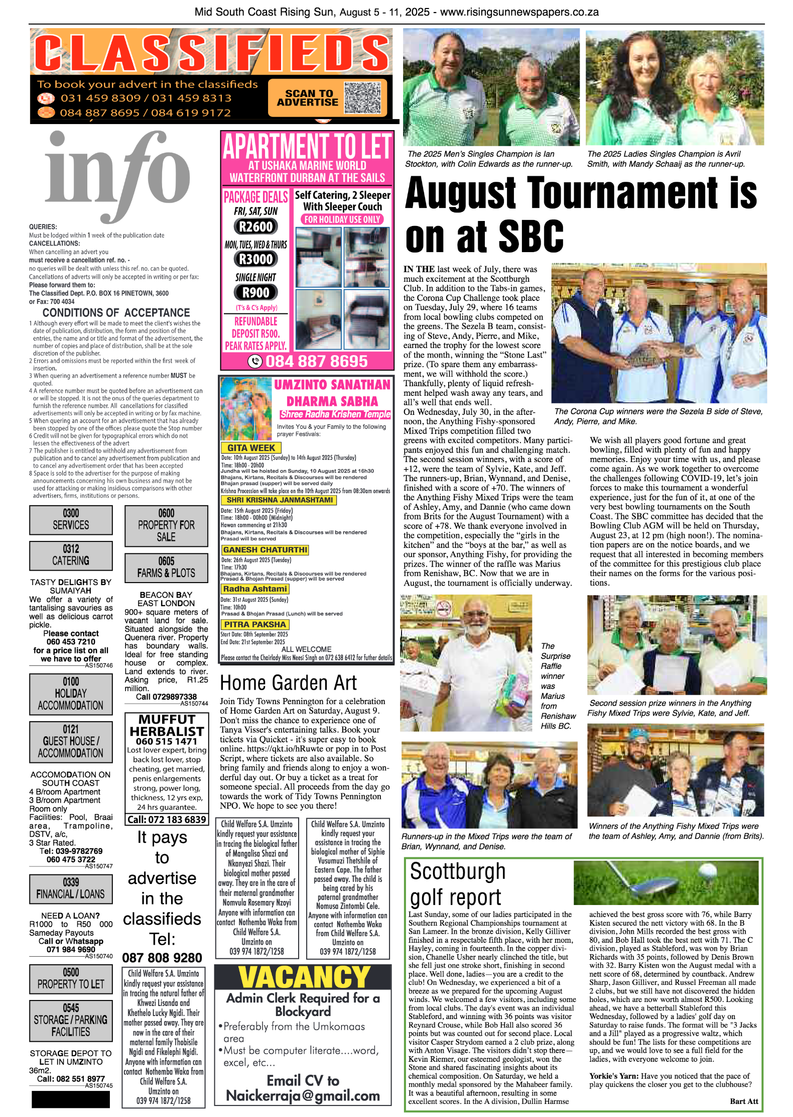 Mid South Coast Rising Sun E-Paper, August 5, 2025 page 11