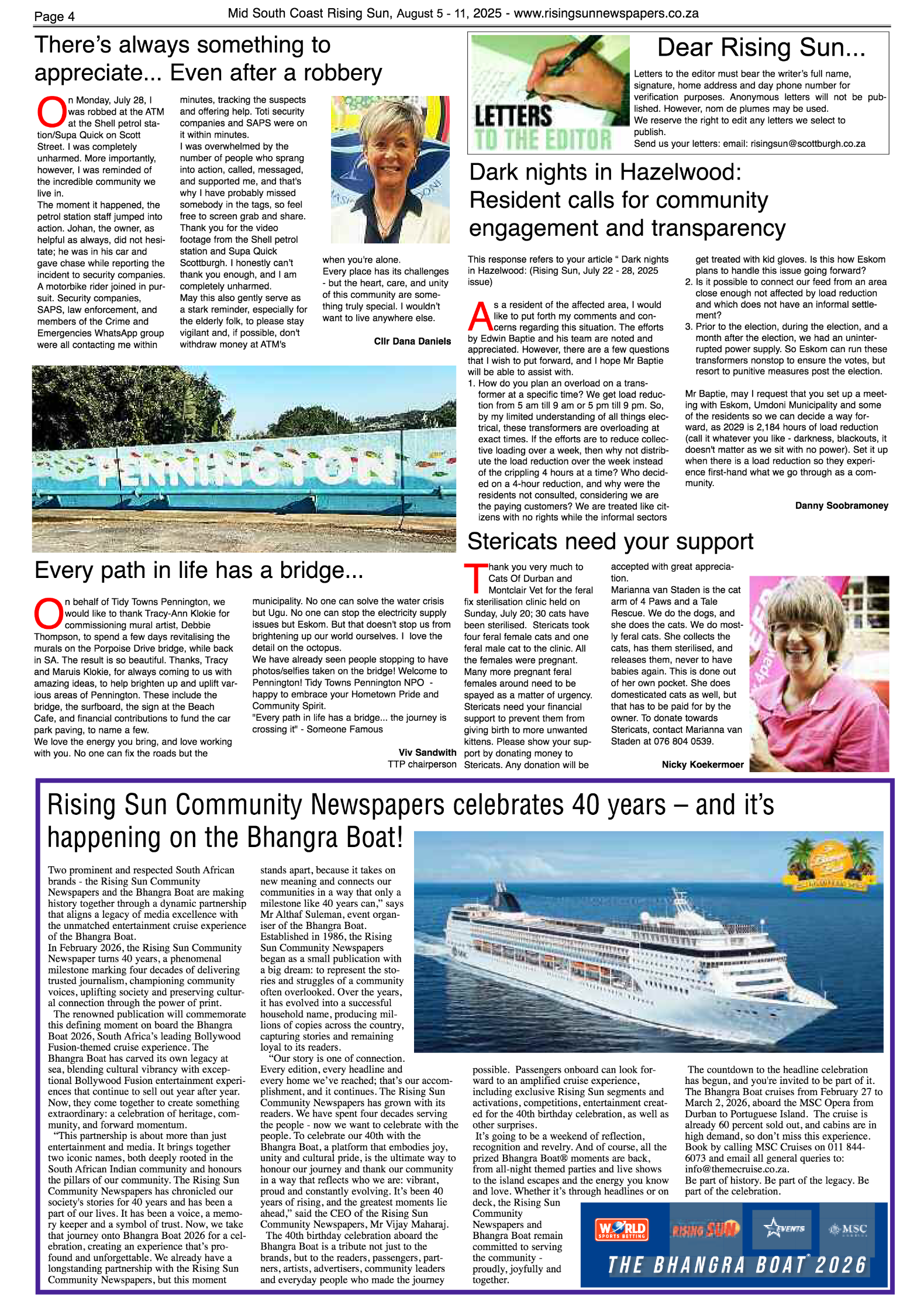 Mid South Coast Rising Sun E-Paper, August 5, 2025 page 4