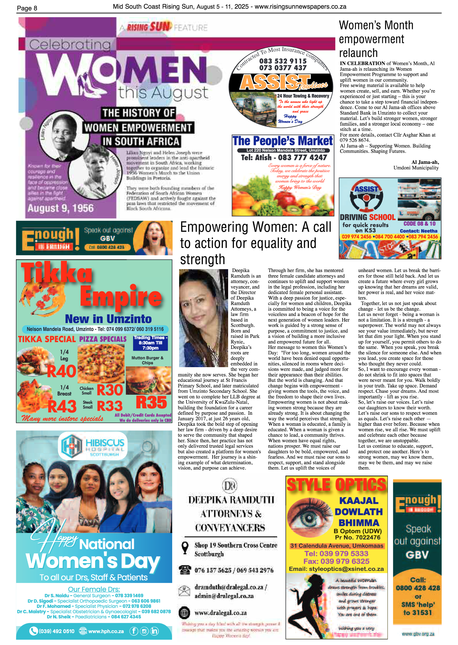 Mid South Coast Rising Sun E-Paper, August 5, 2025 page 8