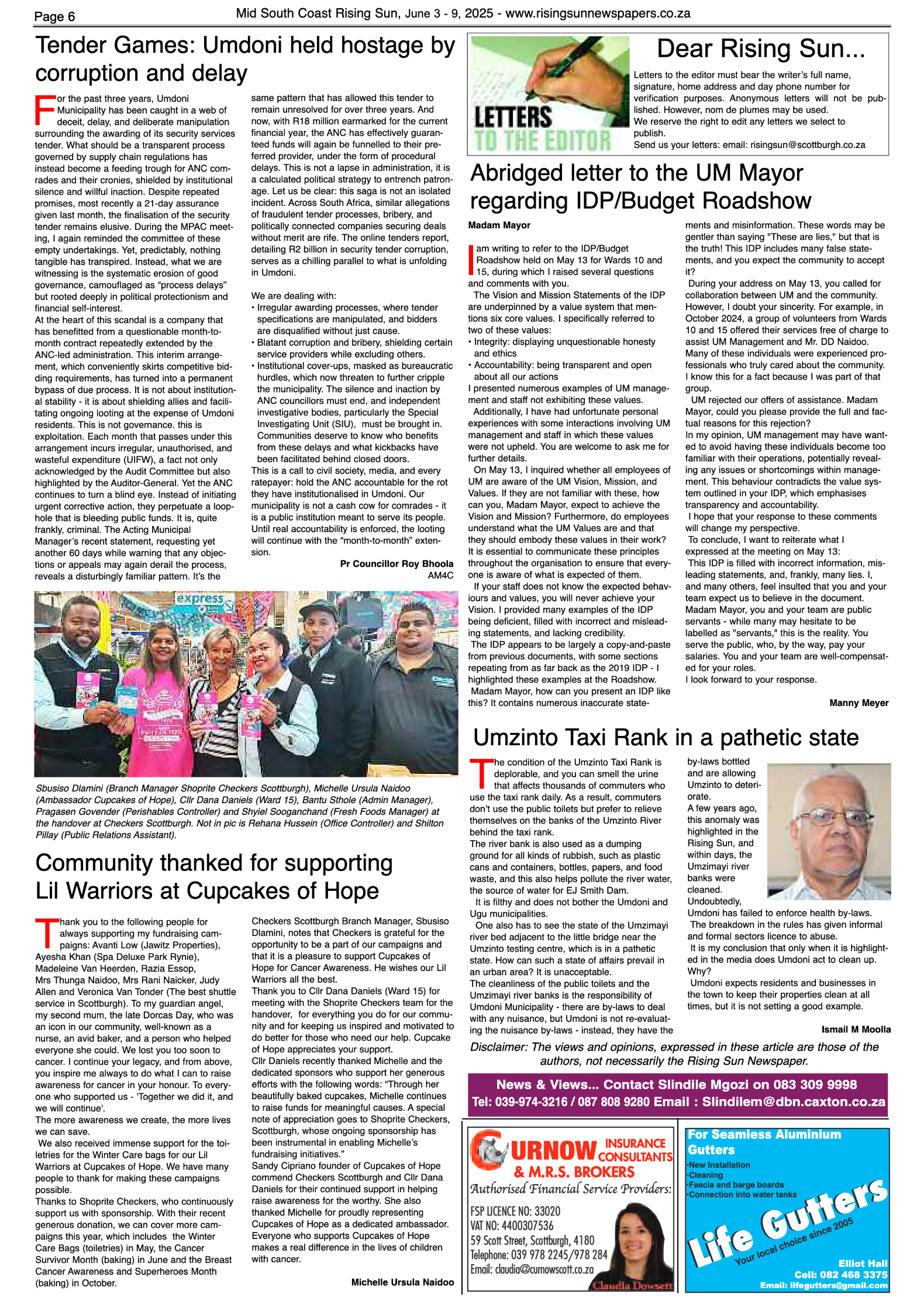 Mid South Coast Rising Sun E-Paper, June 3 page 6