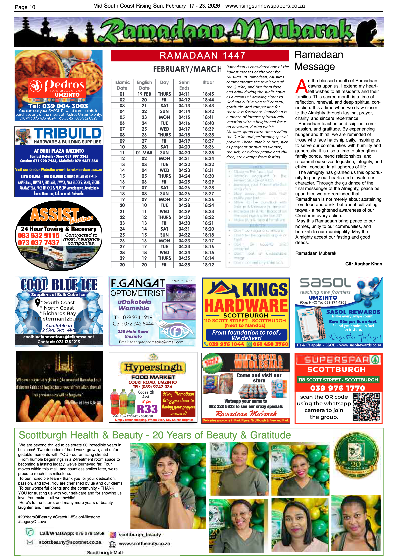 Mid South Coast Rising Sun E-Paper, February 17, 2026 page 10
