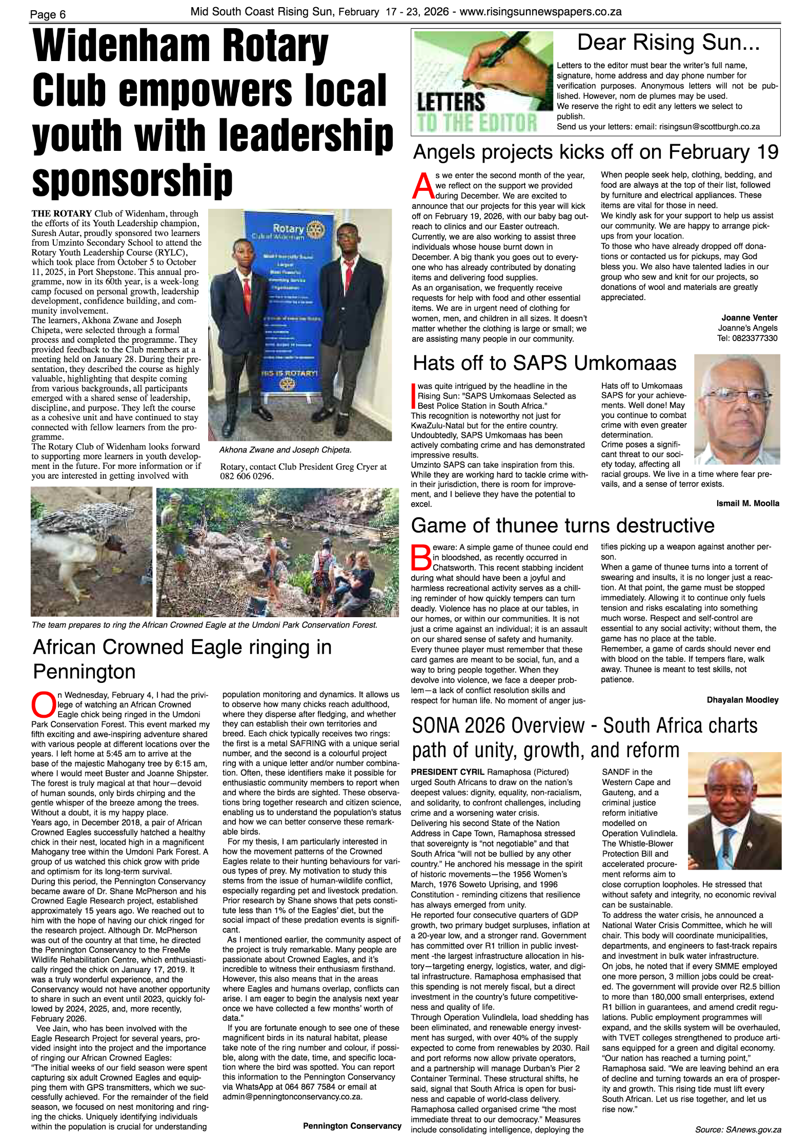 Mid South Coast Rising Sun E-Paper, February 17, 2026 page 6