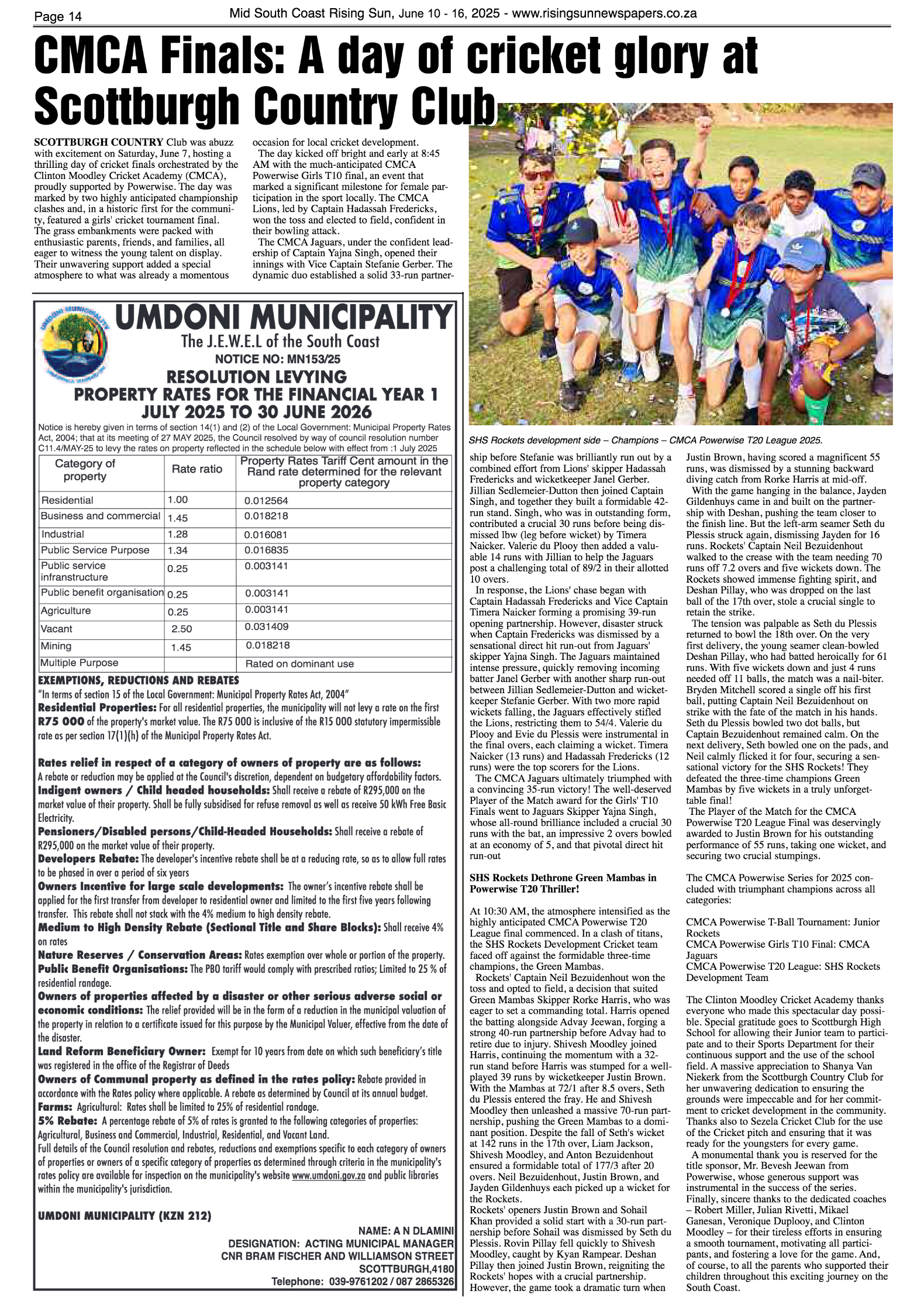 Mid South Coast Rising Sun E-Paper, June 10, 2025 page 14