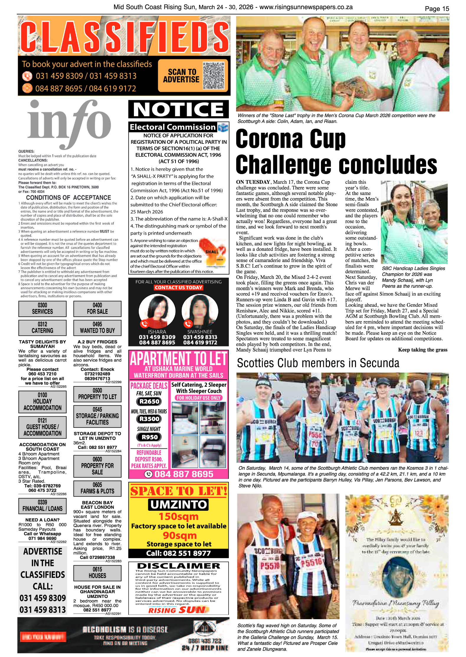 Mid South Coast Rising Sun E-Paper, March 24, 2026 page 15