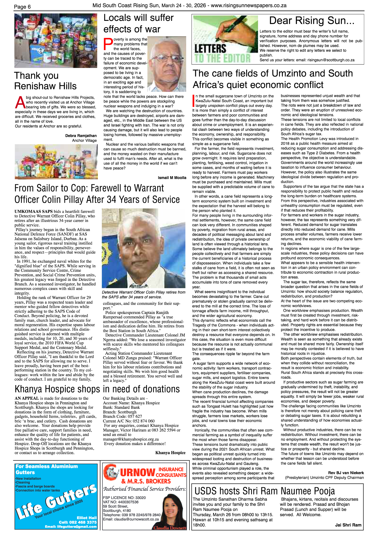 Mid South Coast Rising Sun E-Paper, March 24, 2026 page 6