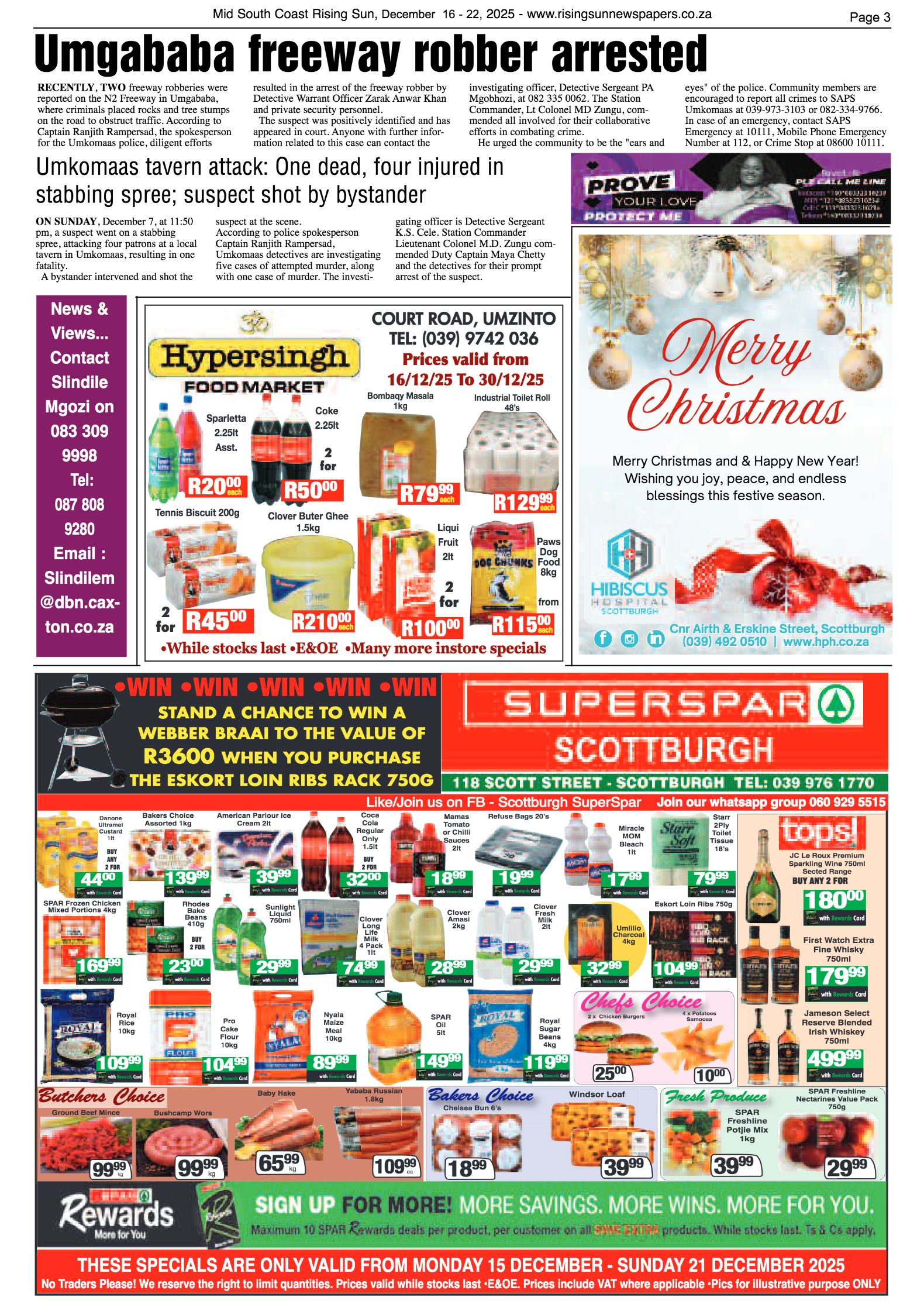 Mid South Coast Rising Sun E-Paper, December 16, 2025 page 3