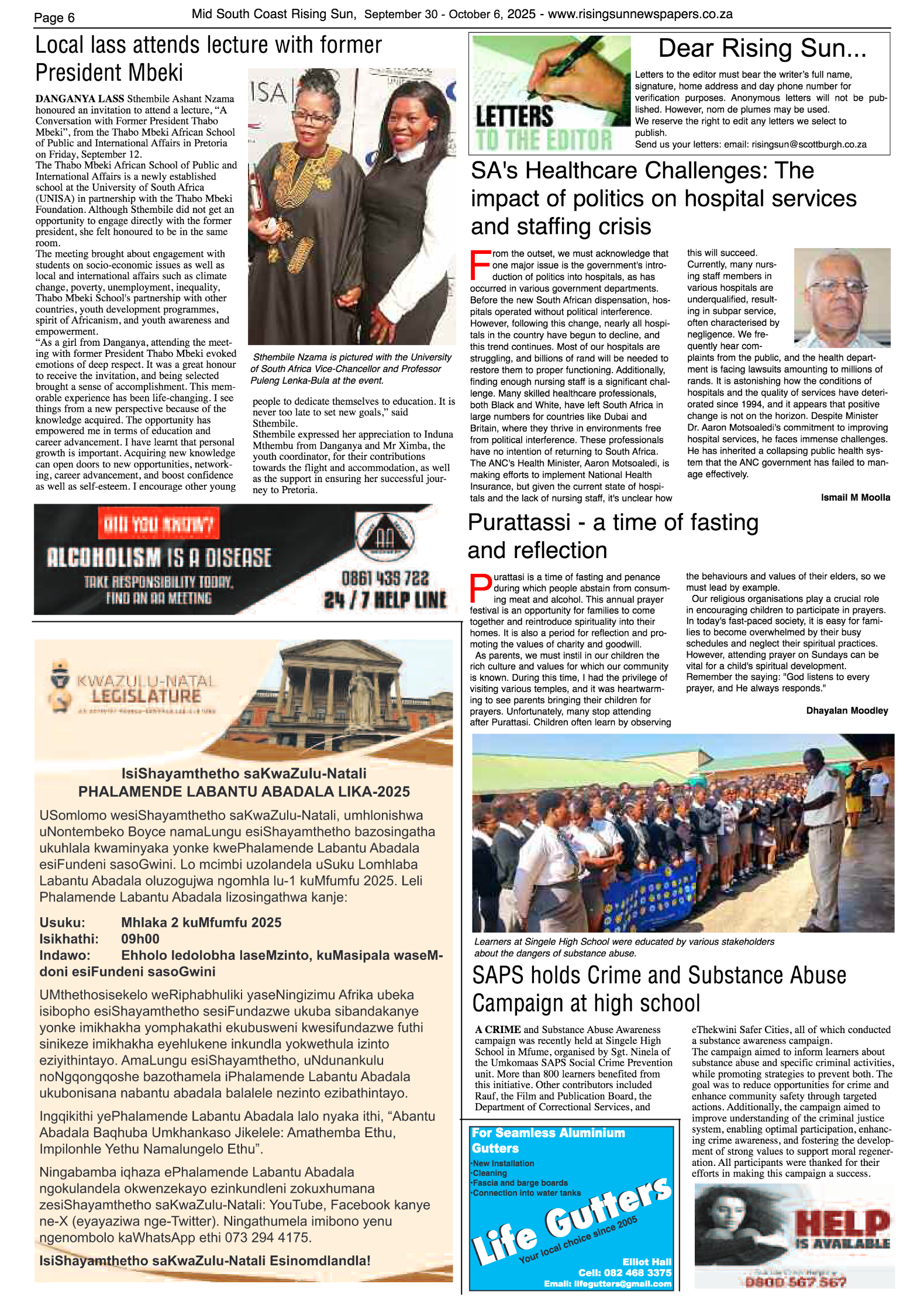 Mid South Coast Rising Sun E-Paper, September 30, 2025 page 6