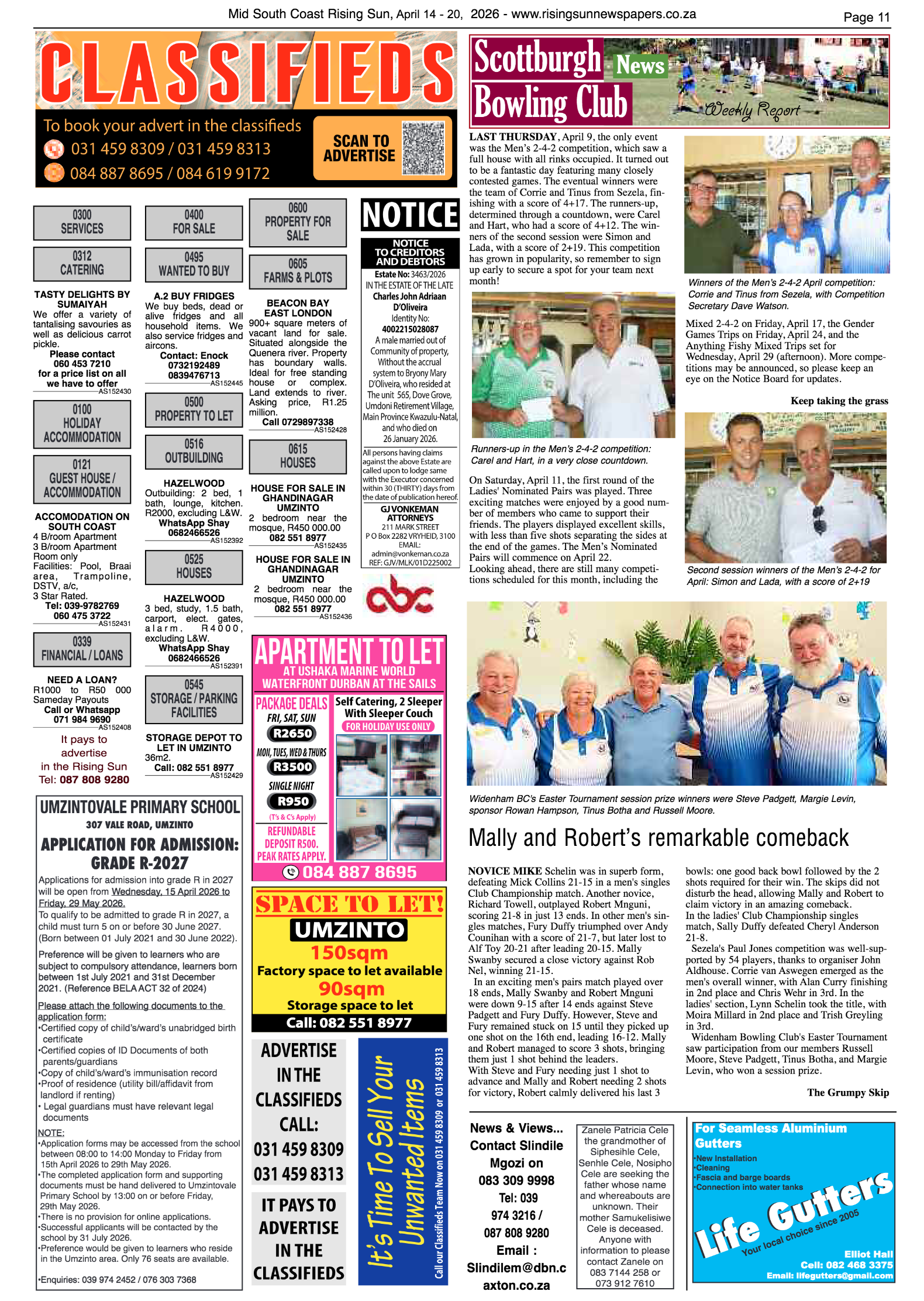 Mid South Coast Rising Sun E-Paper, April 14, 2026 page 11