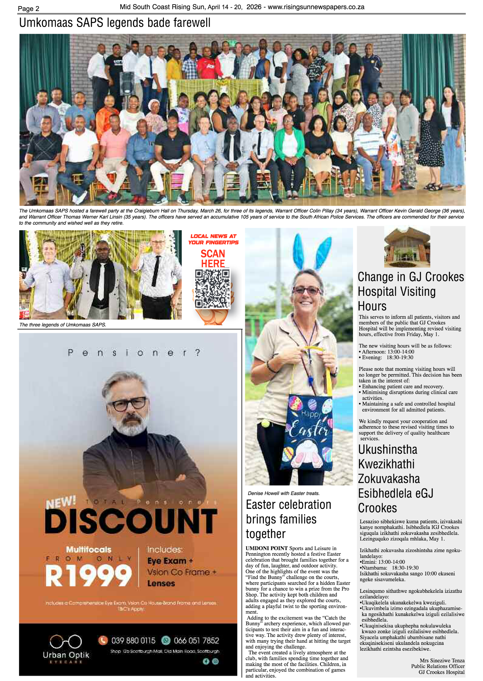 Mid South Coast Rising Sun E-Paper, April 14, 2026 page 2