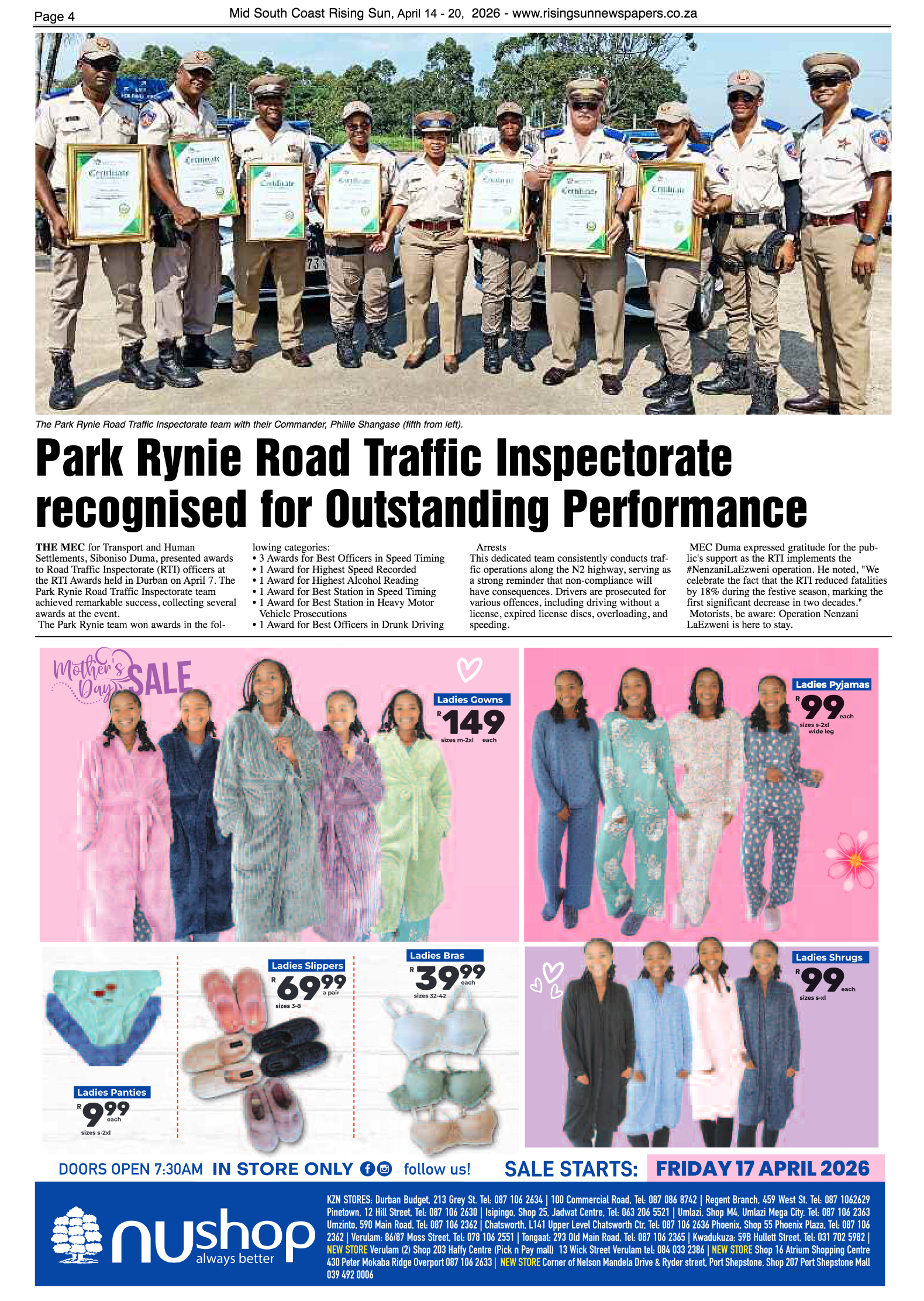 Mid South Coast Rising Sun E-Paper, April 14, 2026 page 4