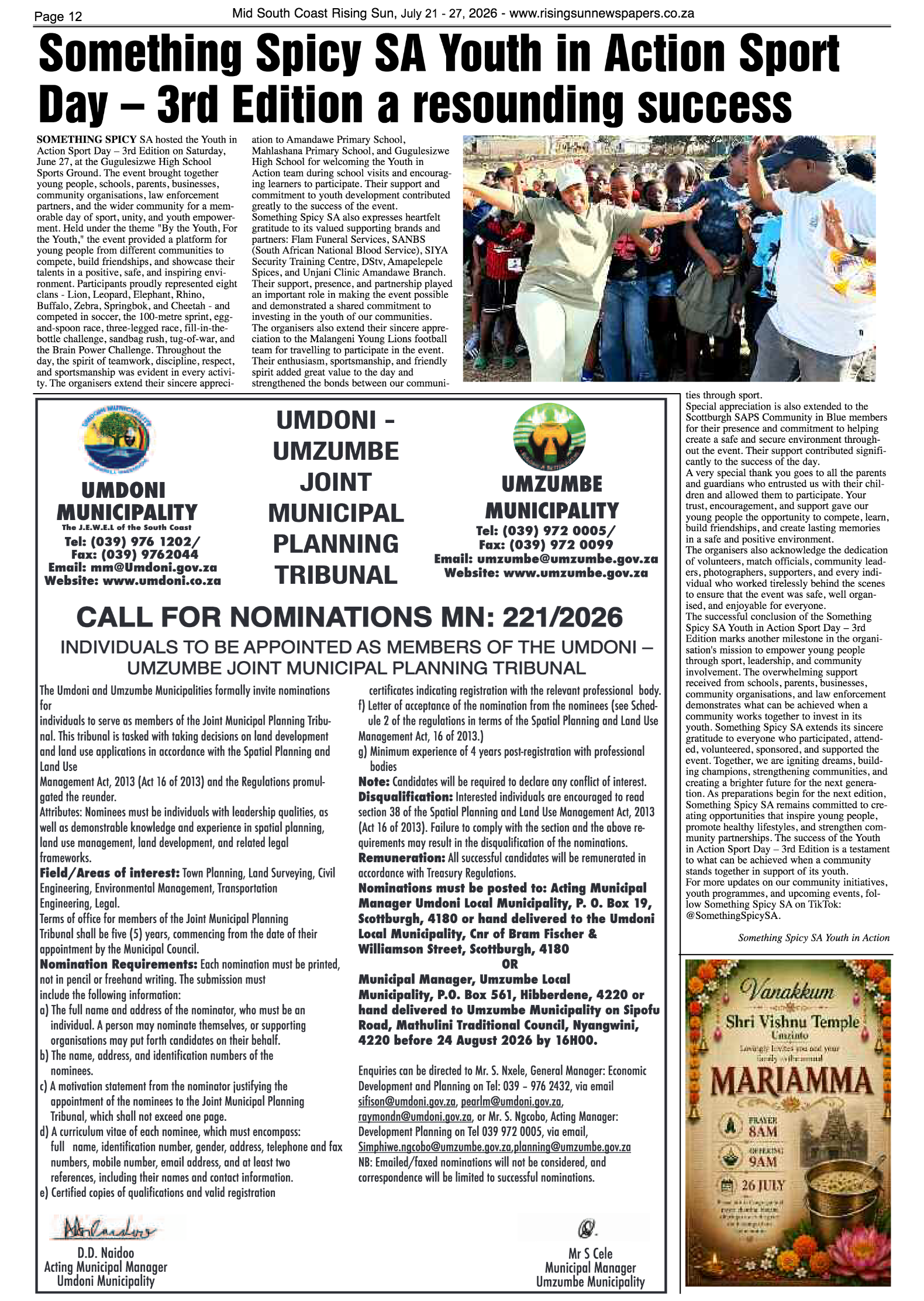 Mid South Coast Rising Sun E-Paper, July 21, 2026 page 12