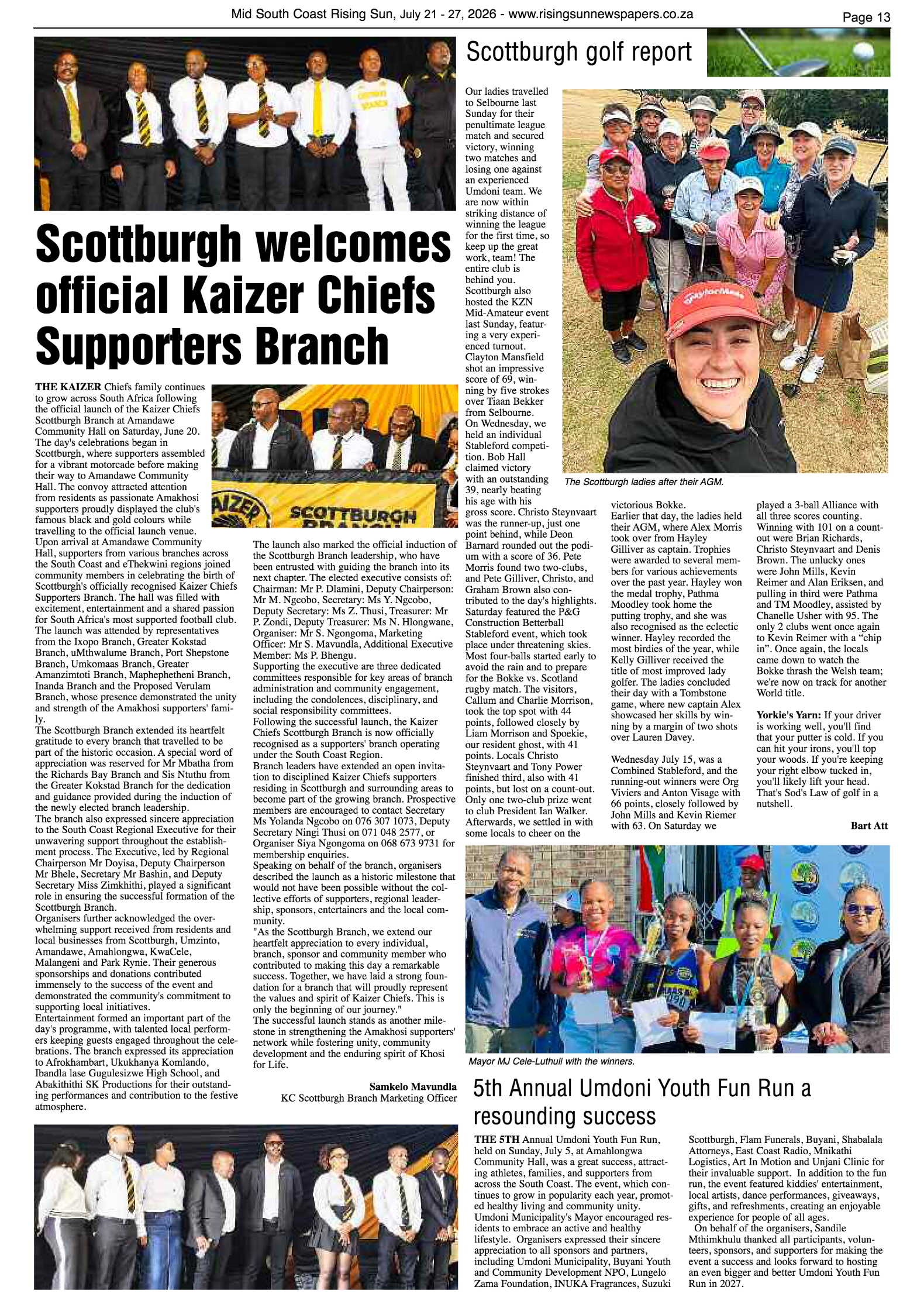 Mid South Coast Rising Sun E-Paper, July 21, 2026 page 13