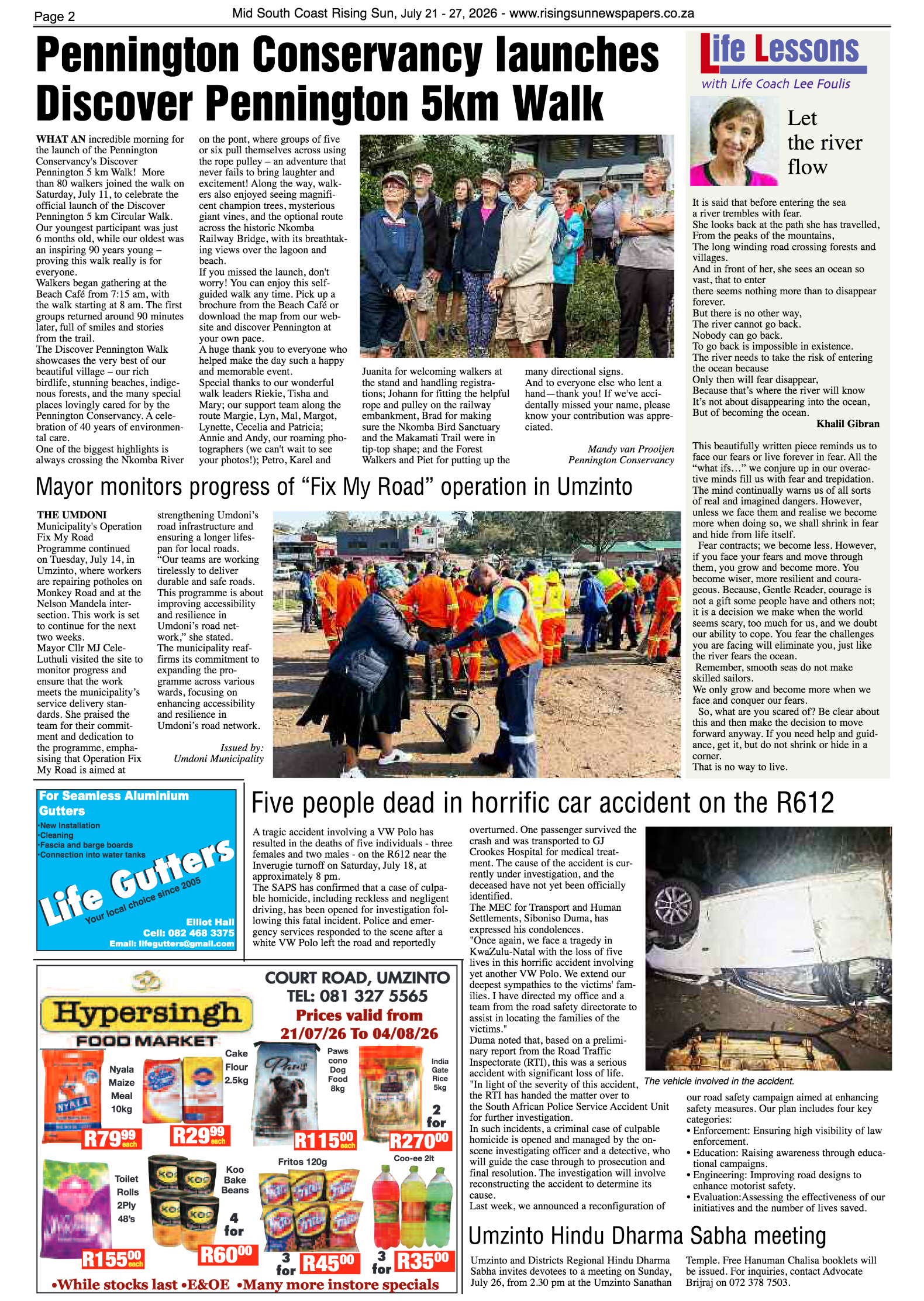 Mid South Coast Rising Sun E-Paper, July 21, 2026 page 2