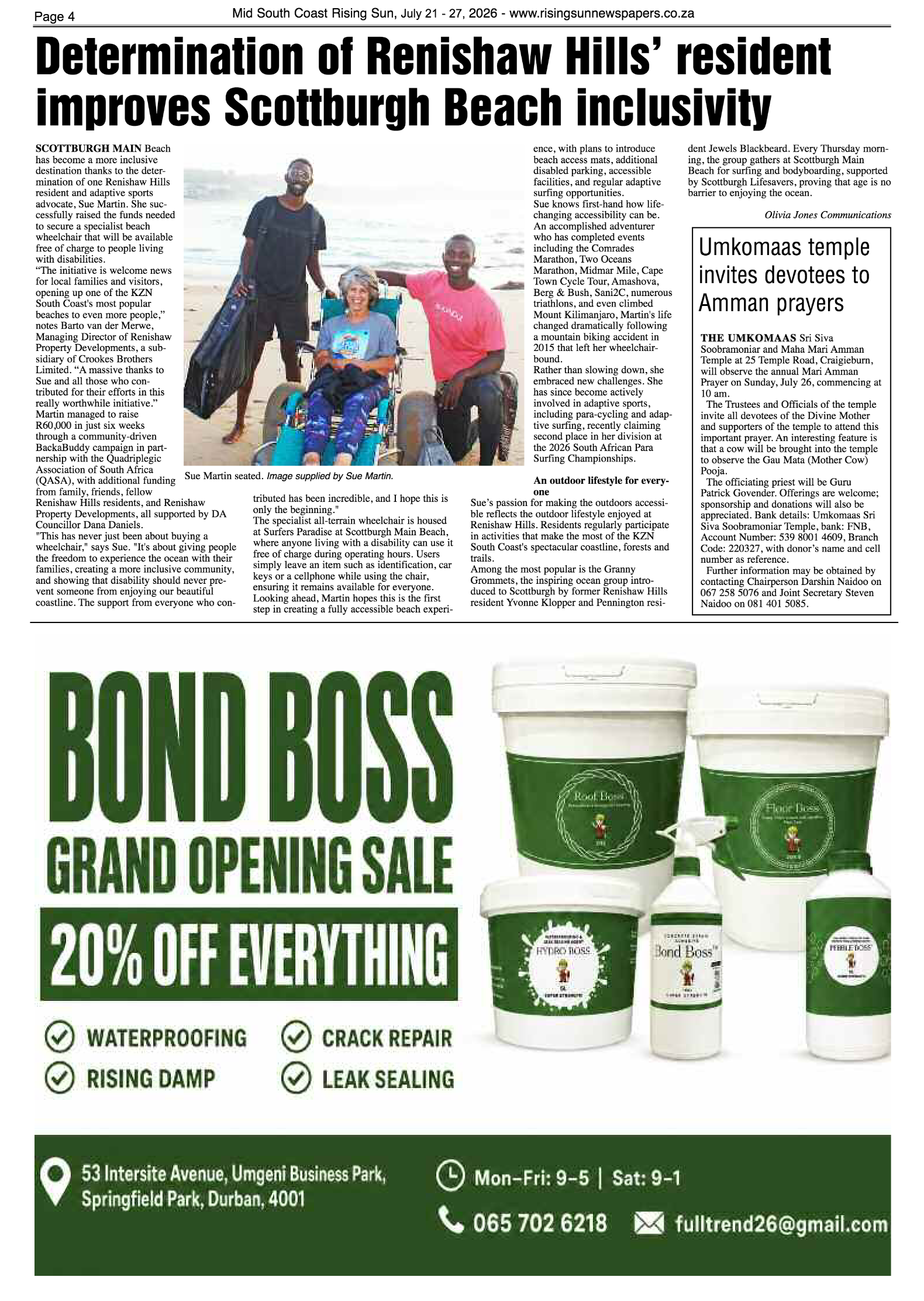 Mid South Coast Rising Sun E-Paper, July 21, 2026 page 4
