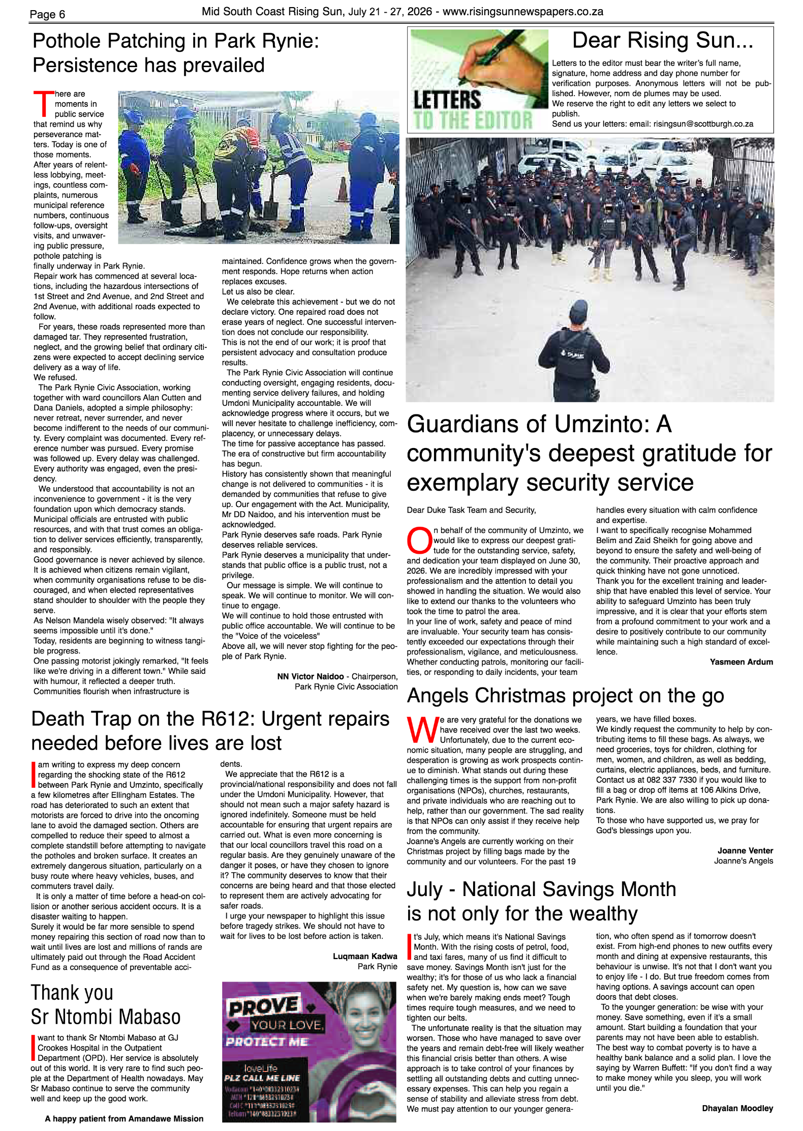 Mid South Coast Rising Sun E-Paper, July 21, 2026 page 6