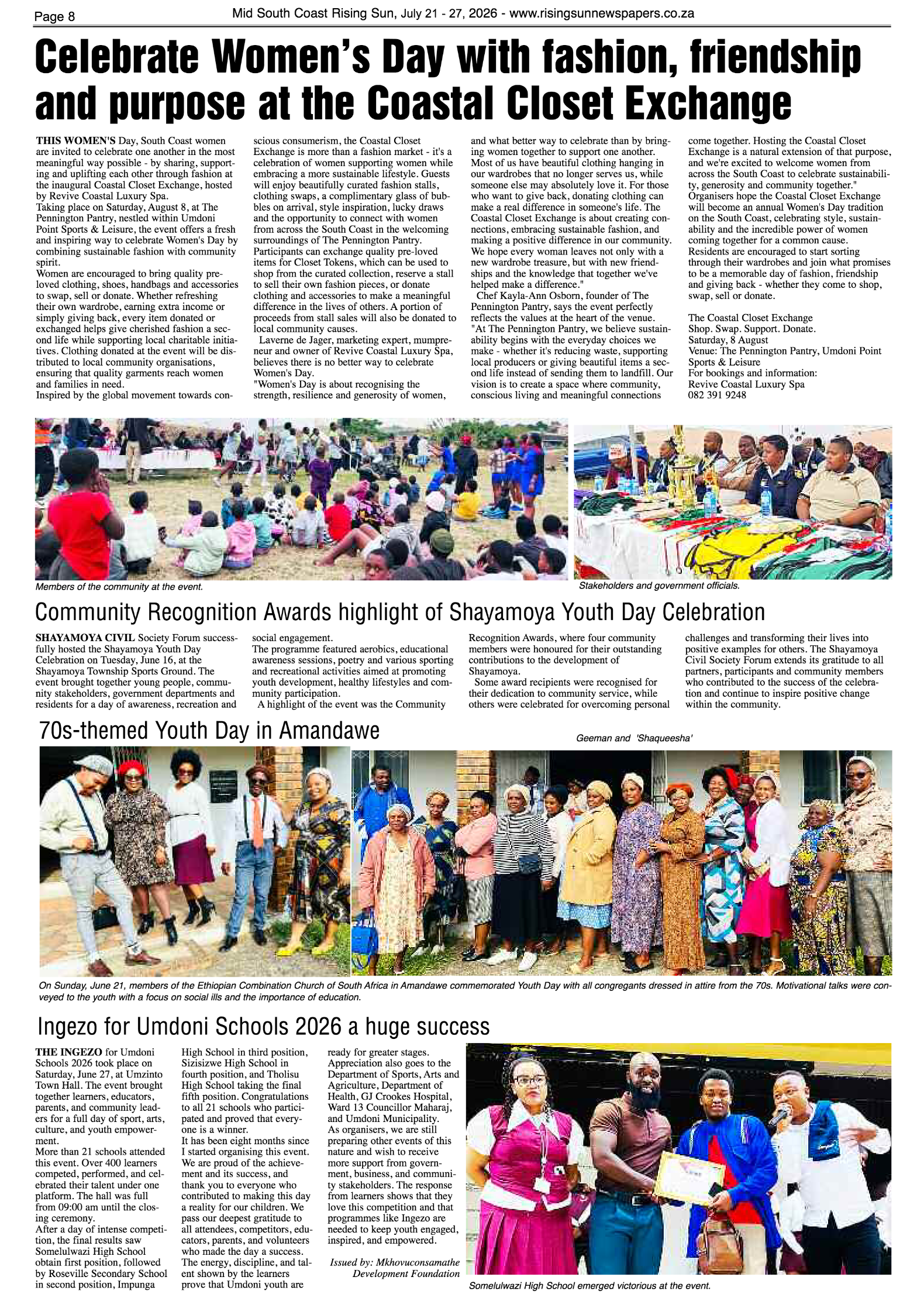 Mid South Coast Rising Sun E-Paper, July 21, 2026 page 8