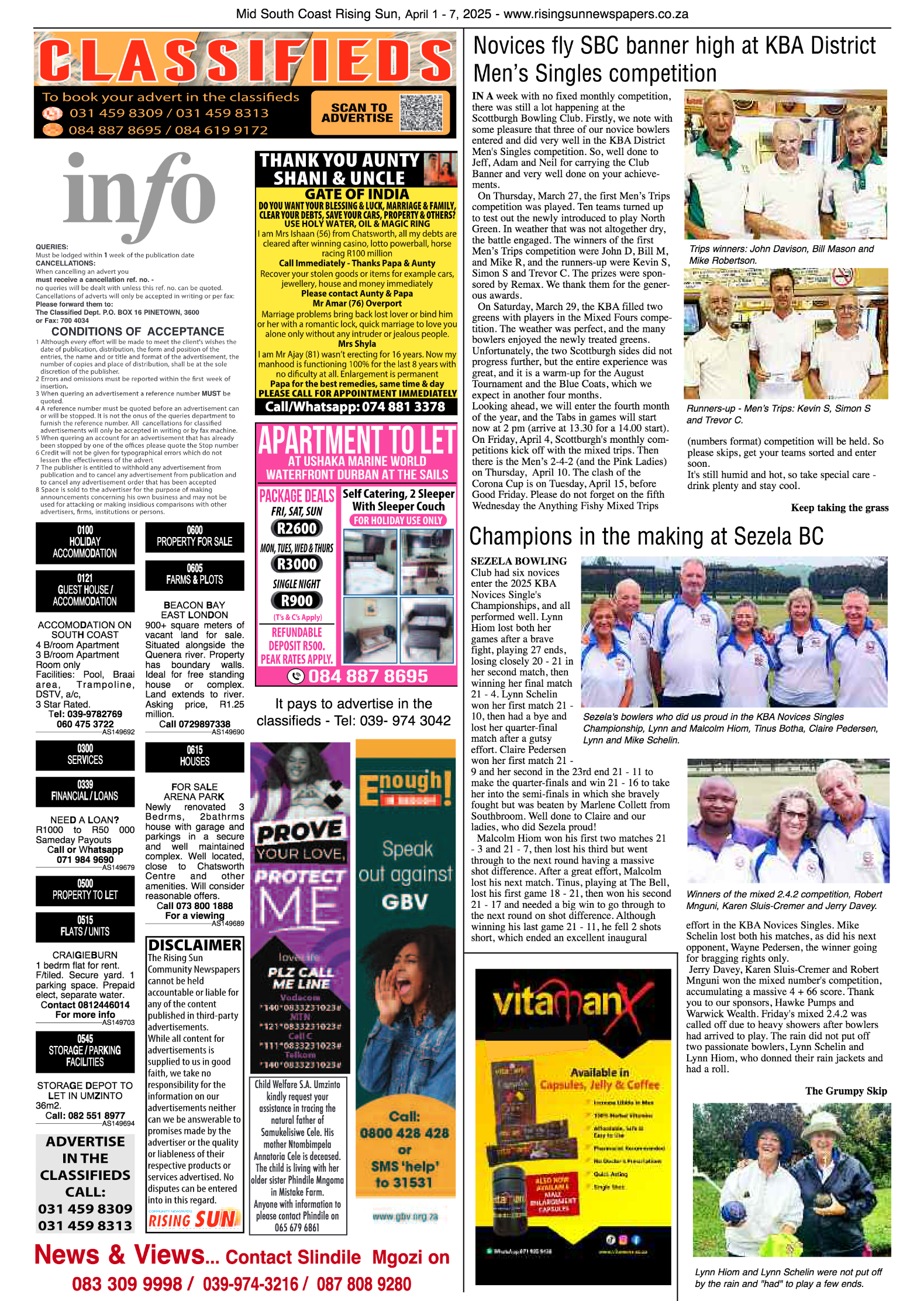 Mid South Coast Rising Sun E-Paper, April 1, 2025 page 11