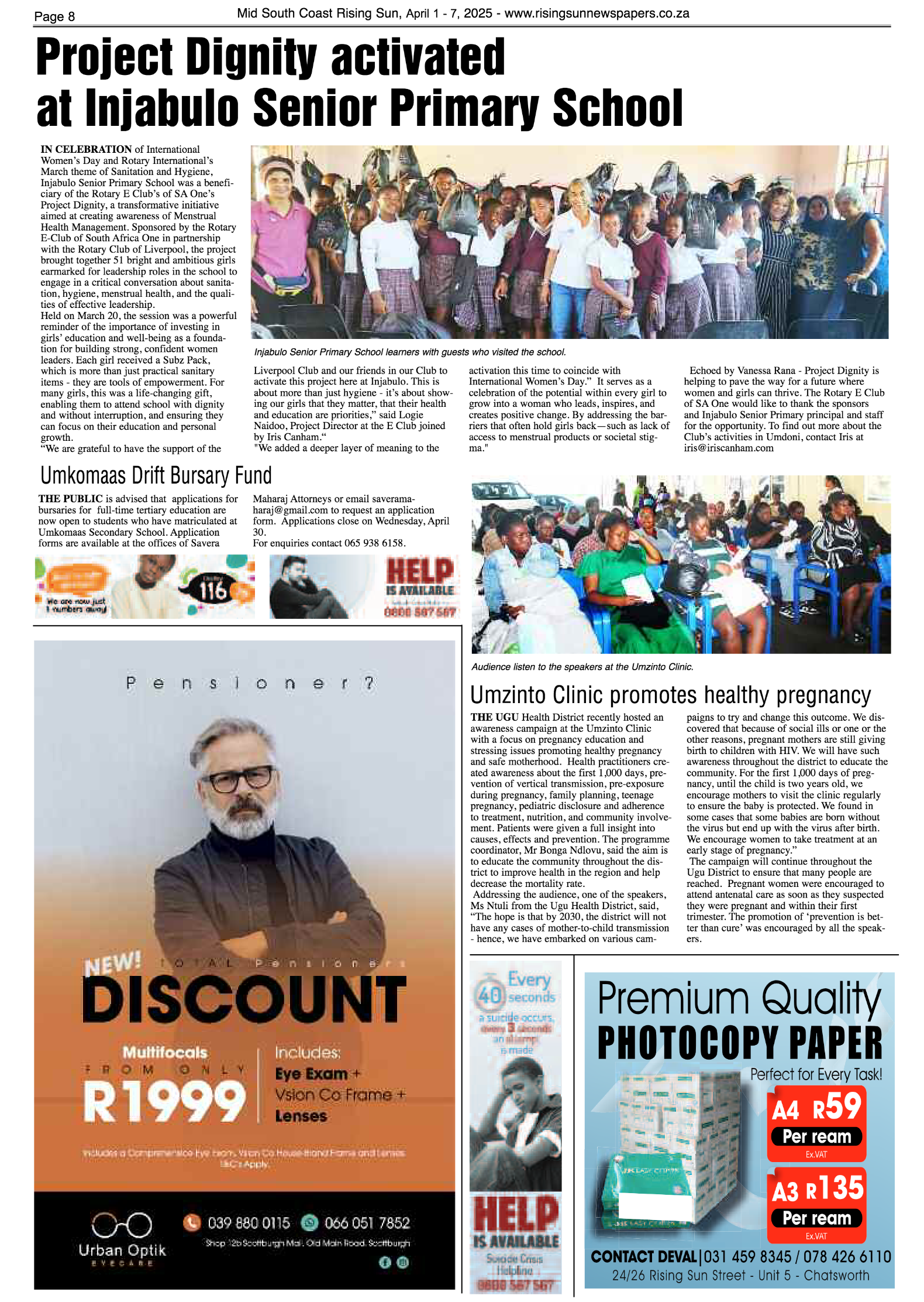 Mid South Coast Rising Sun E-Paper, April 1, 2025 page 8