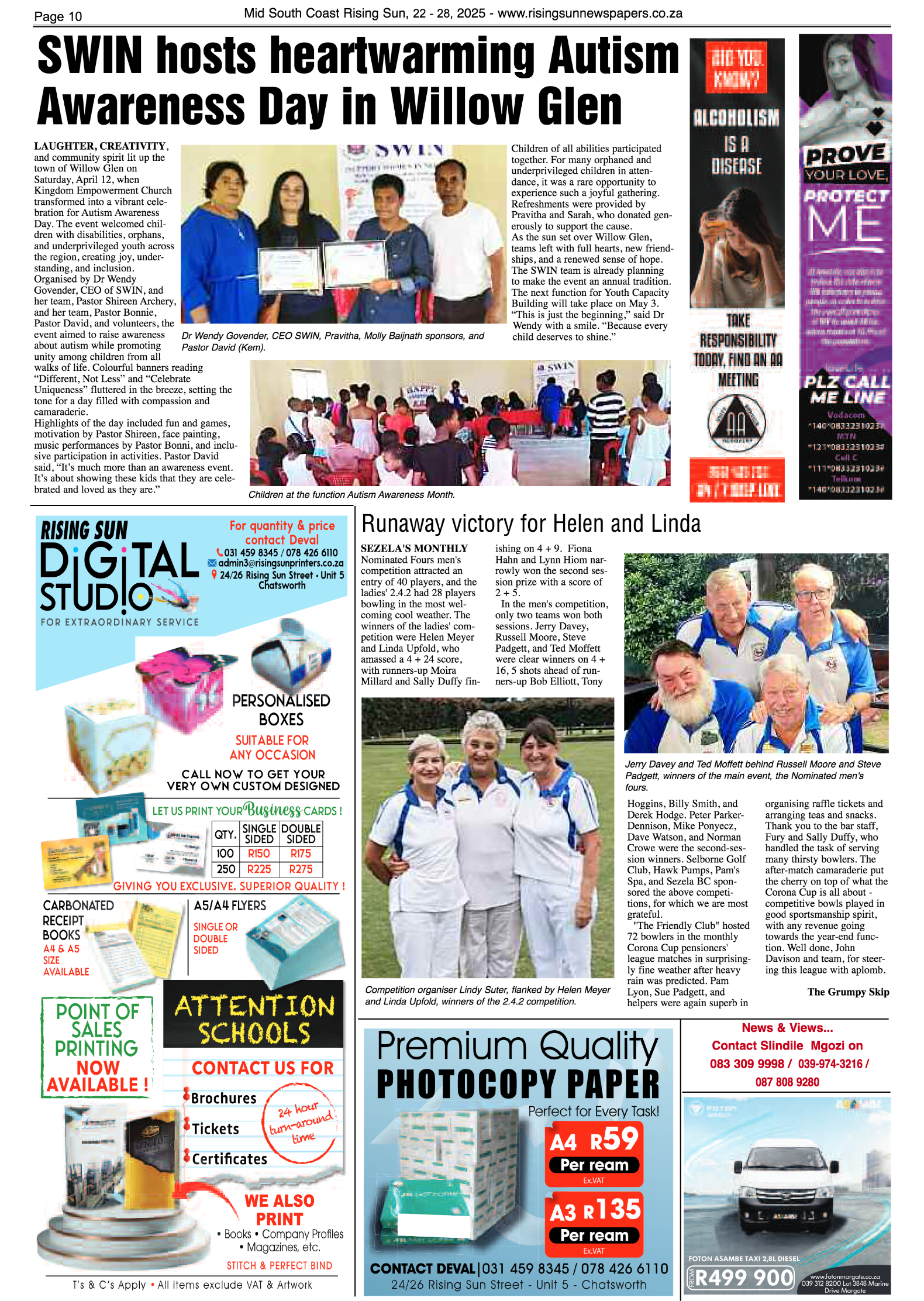 Mid South Coast Rising Sun E-Paper, April 22, 2025 page 10