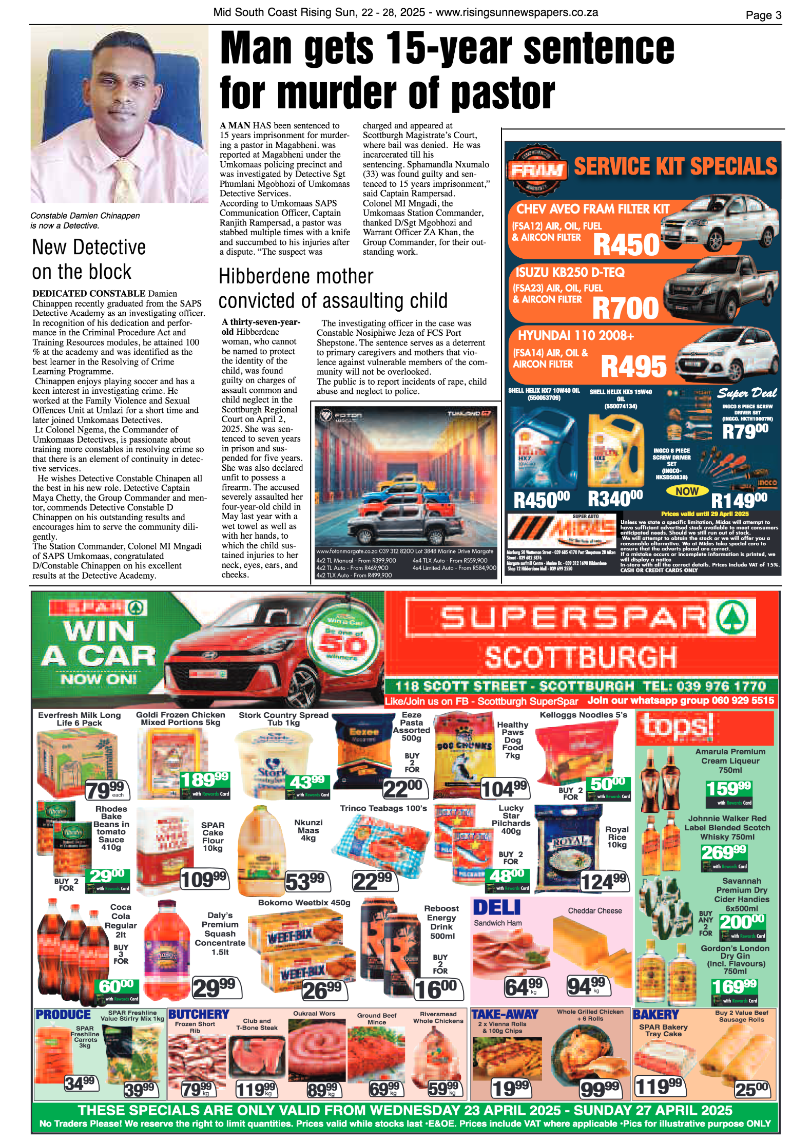 Mid South Coast Rising Sun E-Paper, April 22, 2025 page 3
