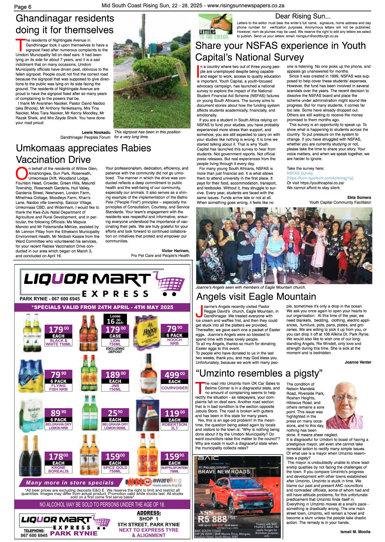 Mid South Coast Rising Sun E-Paper, April 22, 2025 page 6