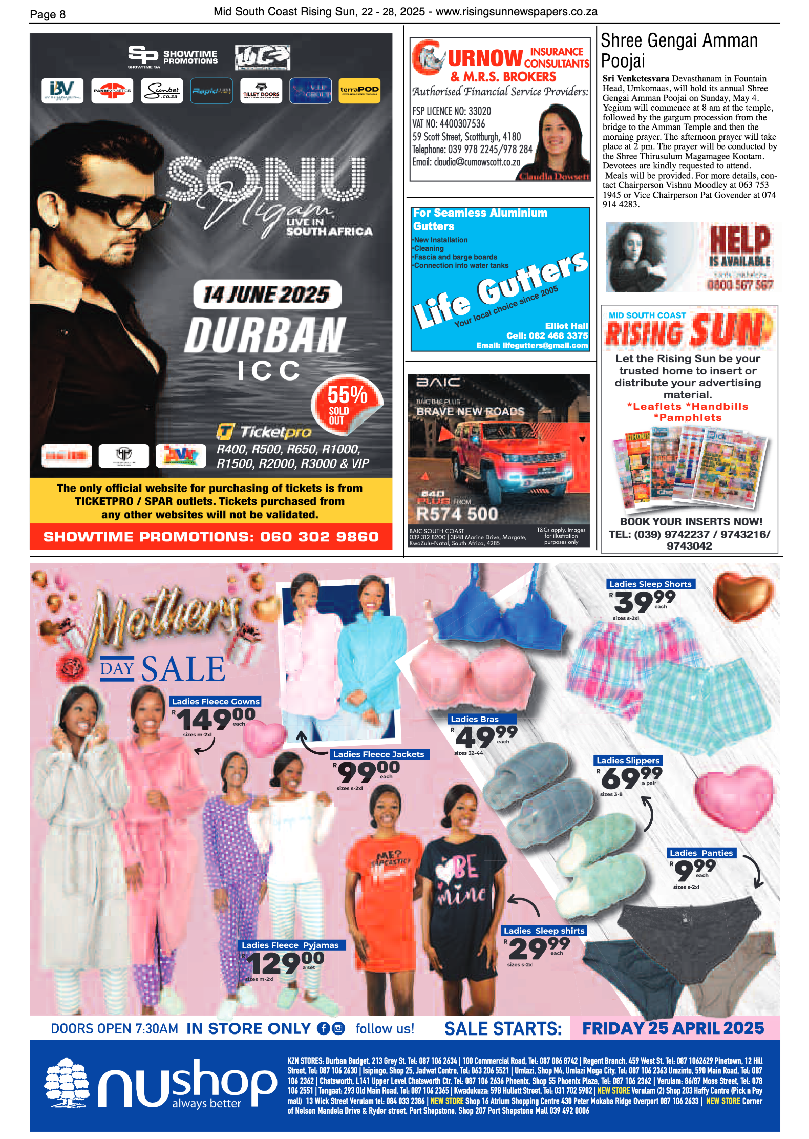 Mid South Coast Rising Sun E-Paper, April 22, 2025 page 8