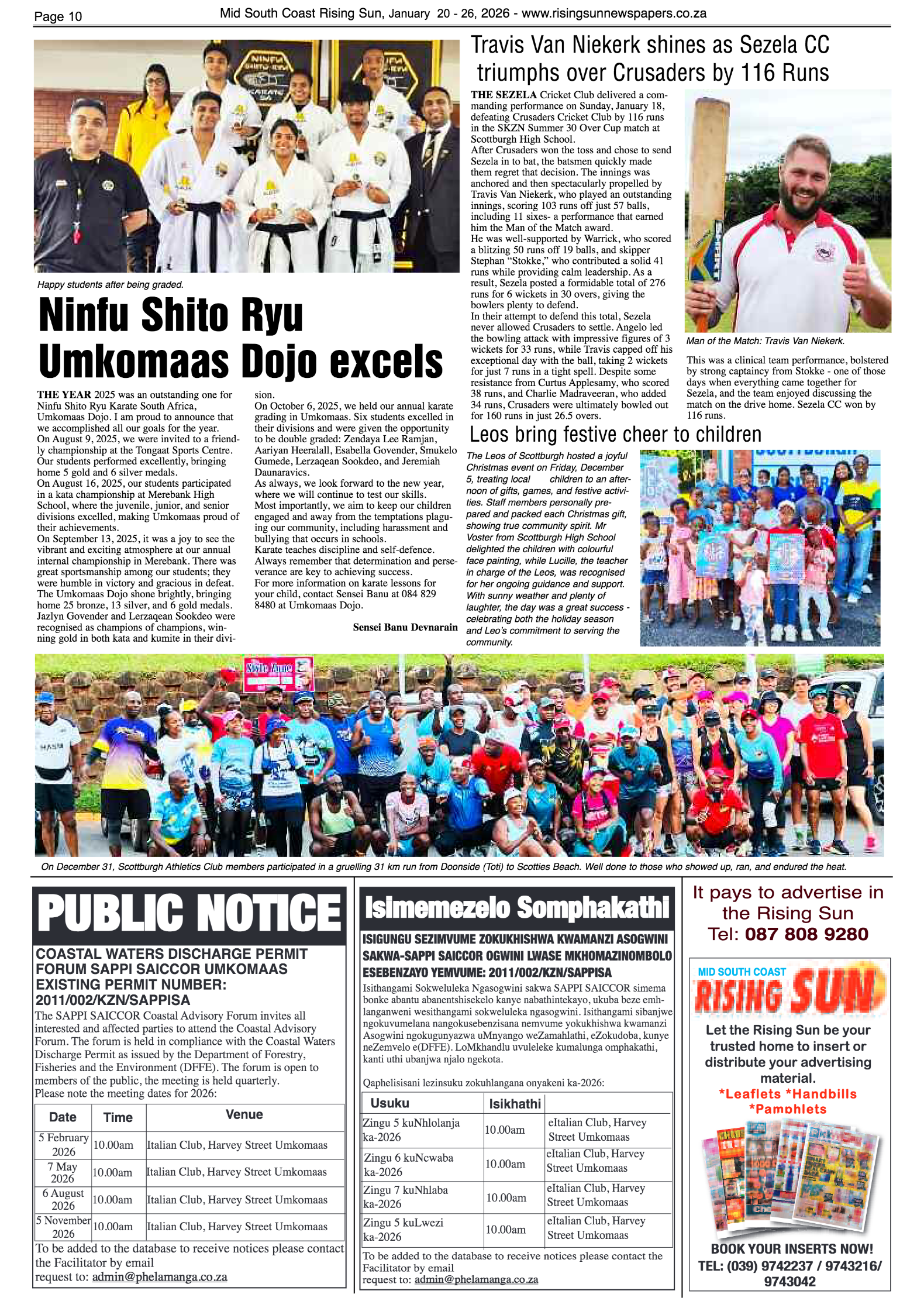 Mid South Coast Rising Sun E-Paper, January 20, 2026 page 10