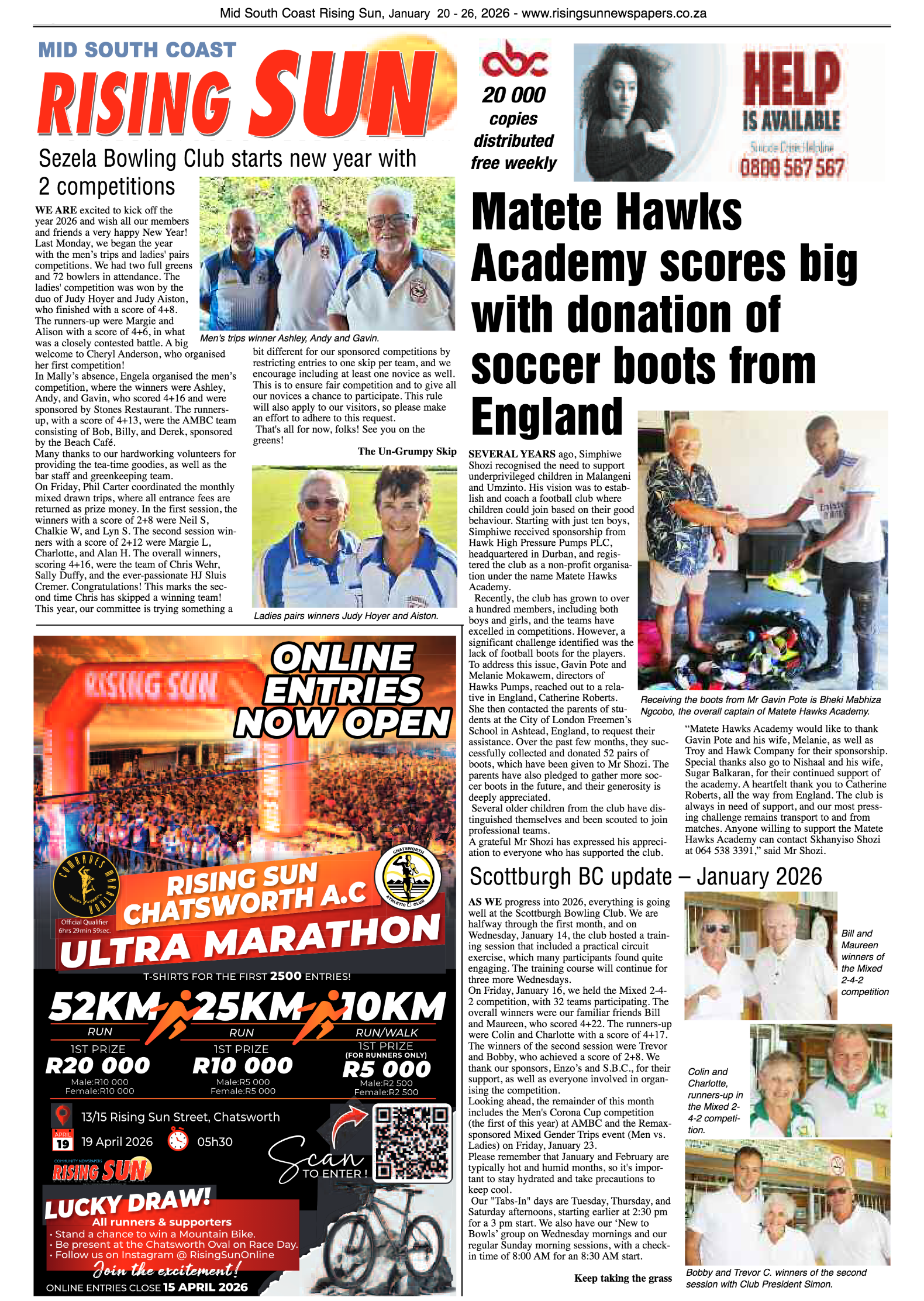 Mid South Coast Rising Sun E-Paper, January 20, 2026 page 12