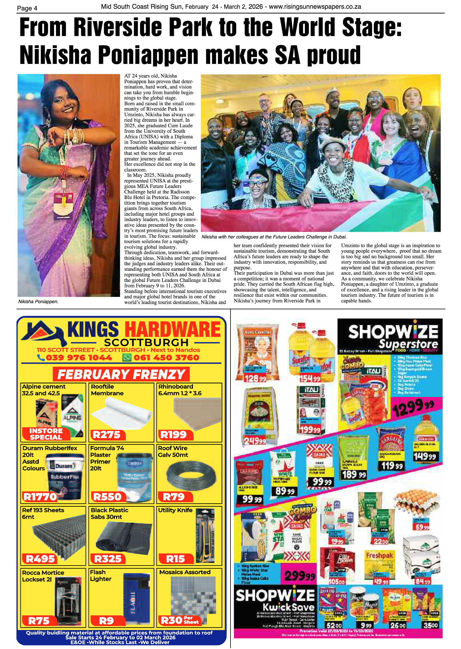 Mid South Coast Rising Sun E-Paper, February 24, 2026 page 4