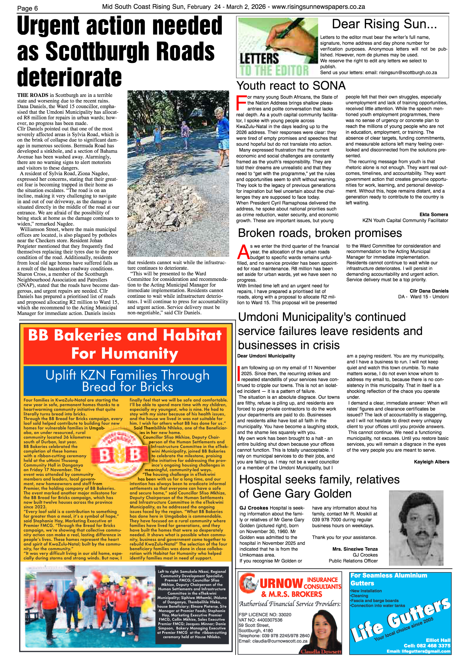 Mid South Coast Rising Sun E-Paper, February 24, 2026 page 6