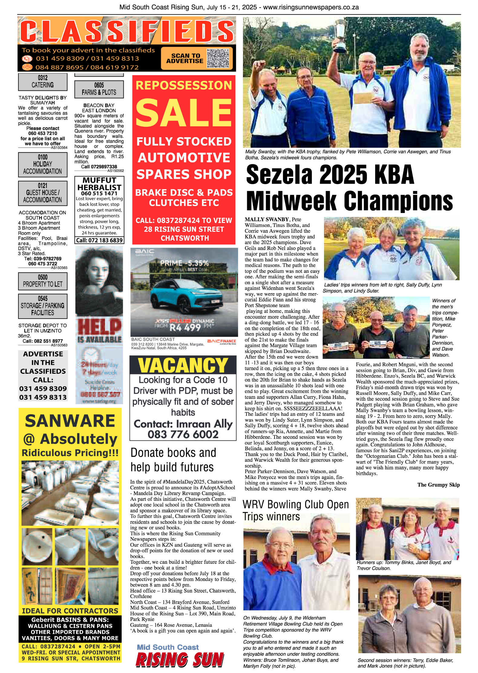 Mid South Coast Rising Sun E-Paper, July 15, 2025 page 11