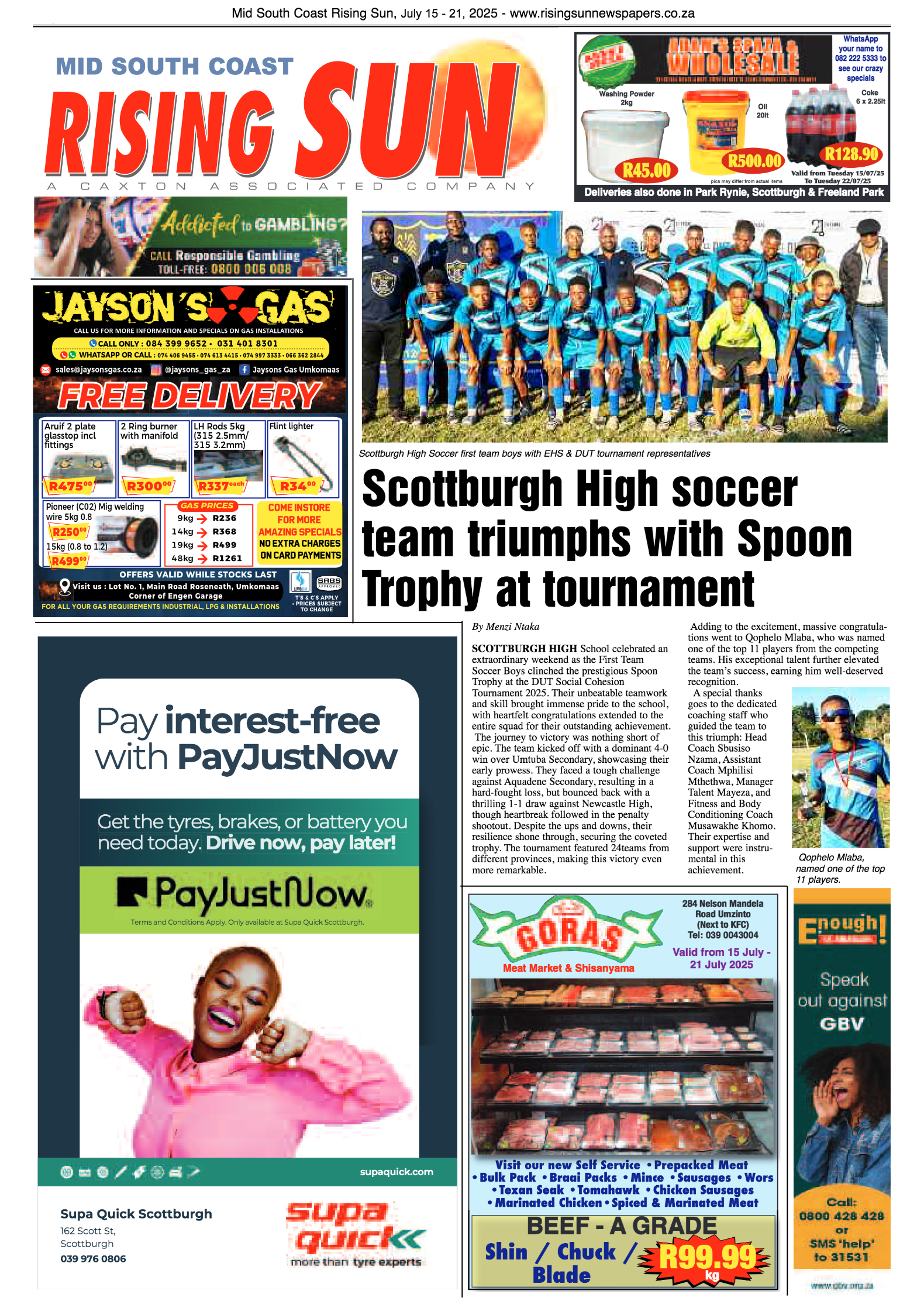 Mid South Coast Rising Sun E-Paper, July 15, 2025 page 12