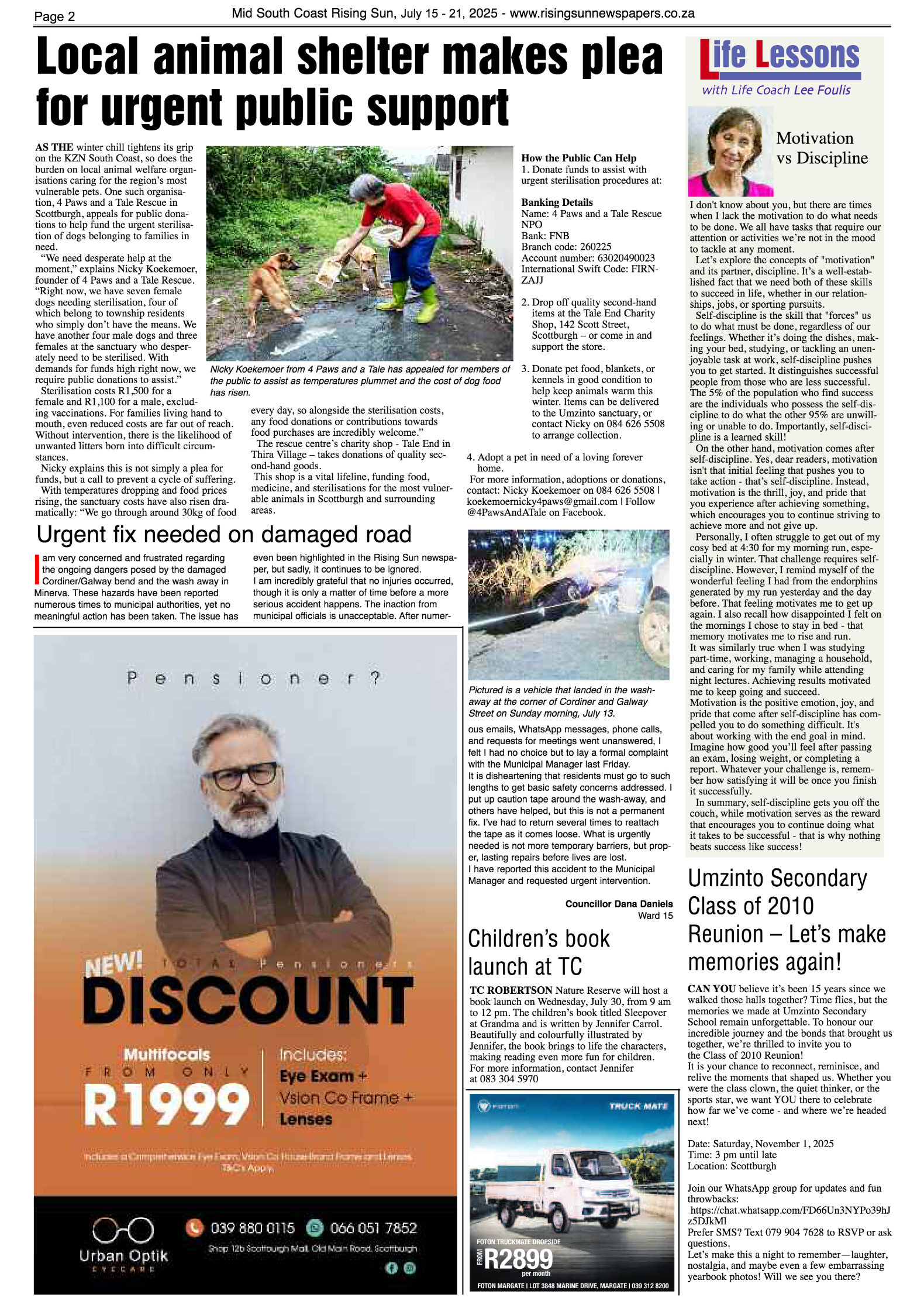 Mid South Coast Rising Sun E-Paper, July 15, 2025 page 2