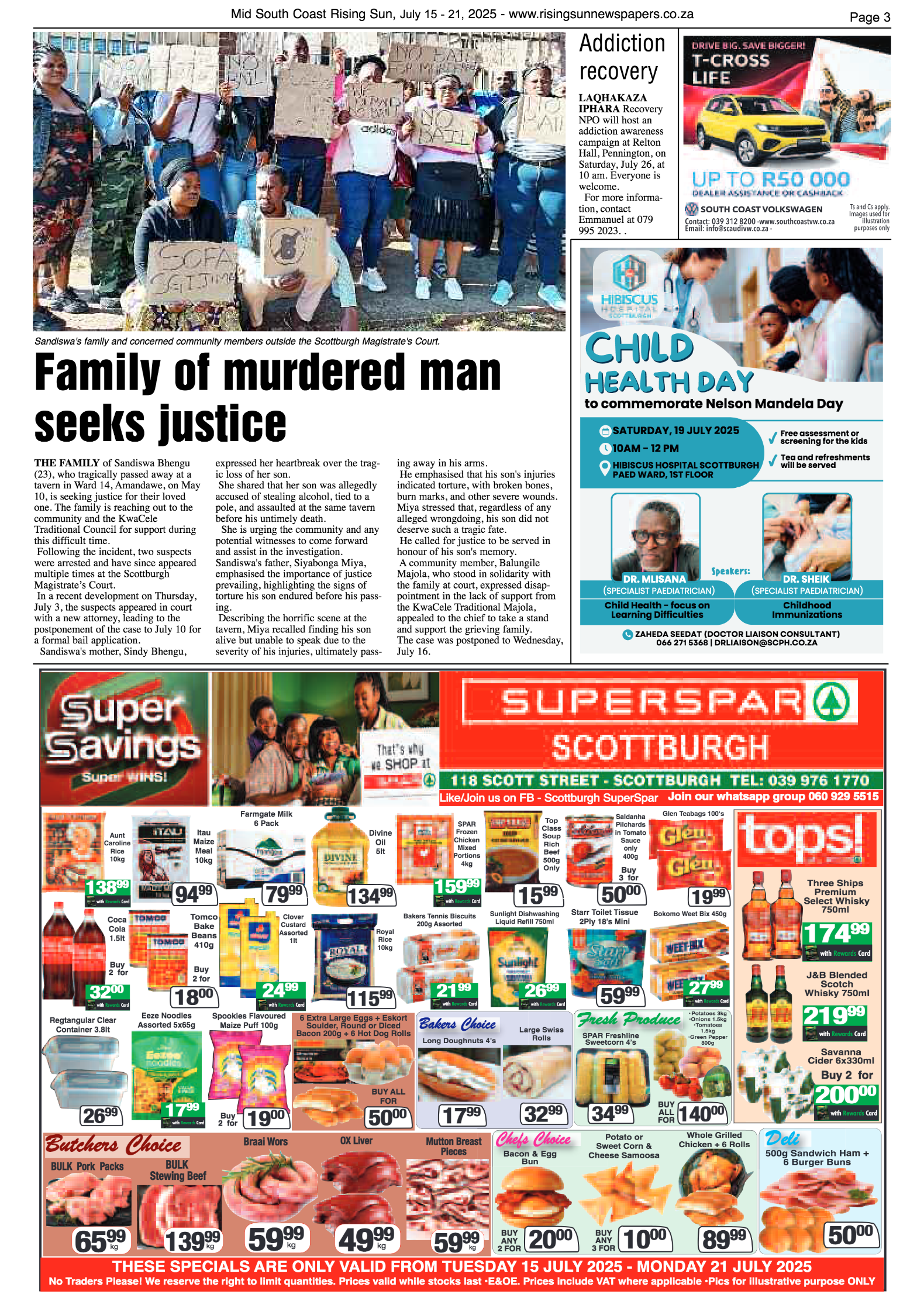 Mid South Coast Rising Sun E-Paper, July 15, 2025 page 3