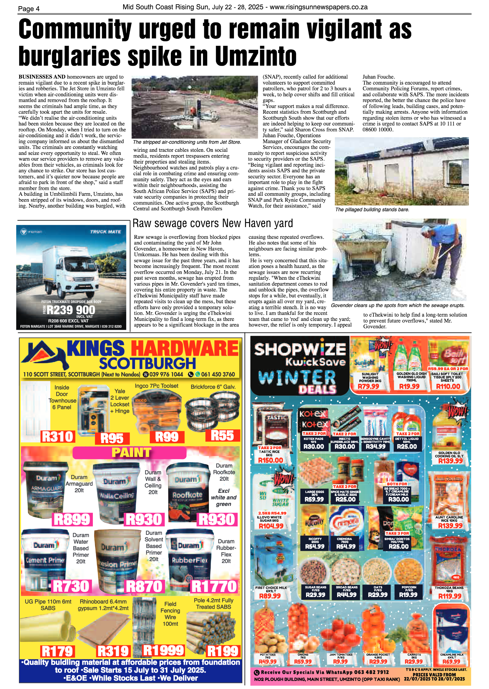 Mid South Coast Rising Sun E-Paper, July 22, 2025 page 4