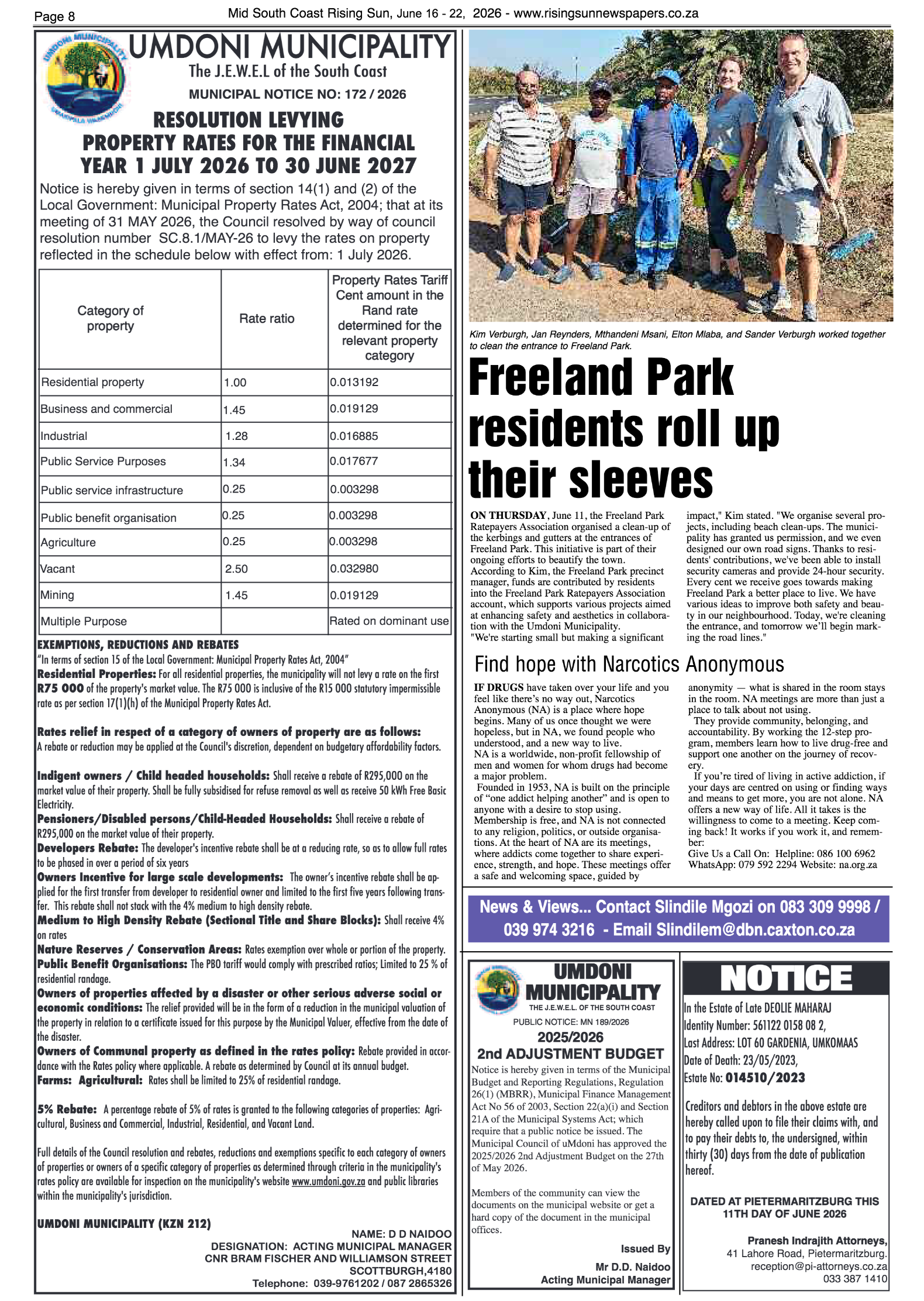 Mid South Coast Rising Sun E-Paper, June 16, 2026 page 8