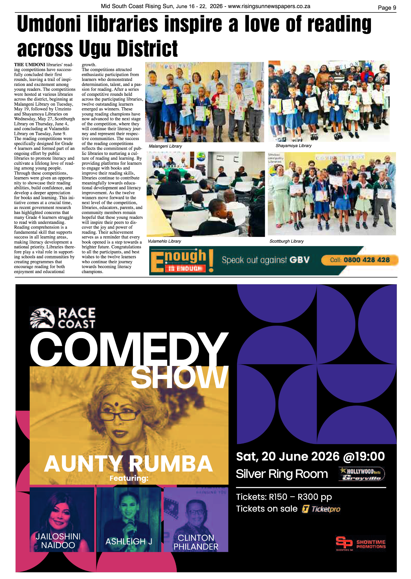 Mid South Coast Rising Sun E-Paper, June 16, 2026 page 9
