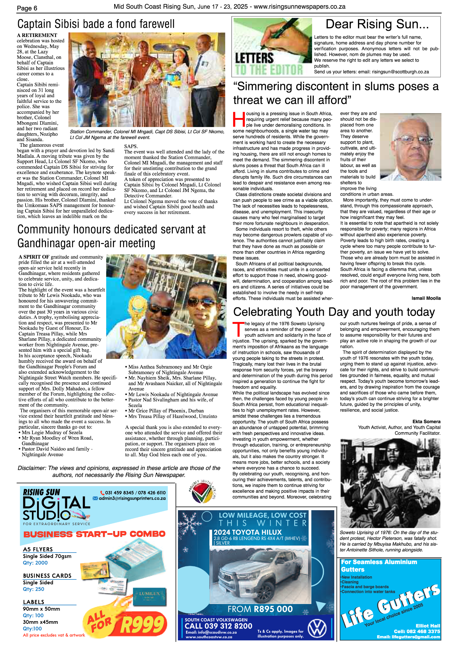 Mid South Coast Rising Sun E-Paper, June 17, 2025 page 6