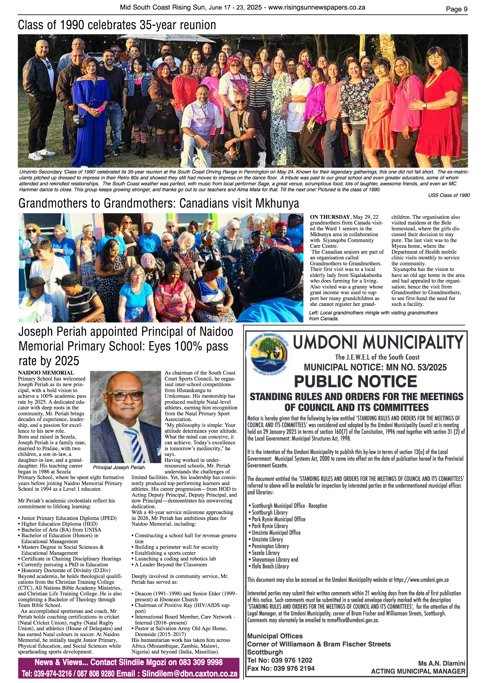 Mid South Coast Rising Sun E-Paper, June 17, 2025 page 9