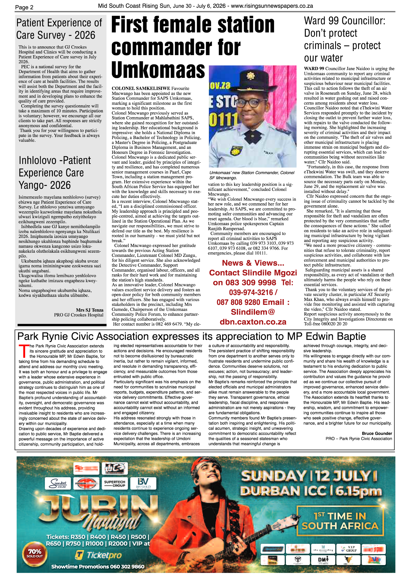 Mid South Coast Rising Sun E-Paper, June 30, 2026 page 2