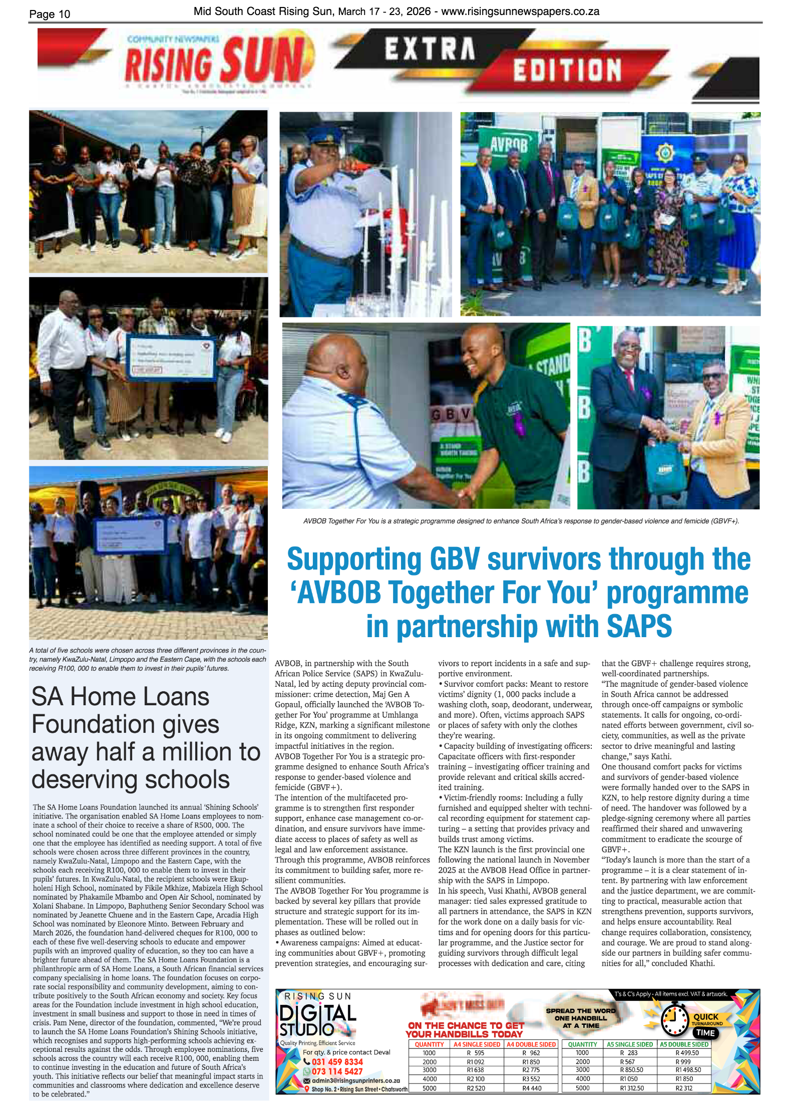Mid South Coast Rising Sun E-Paper, March 17, 2026 page 10