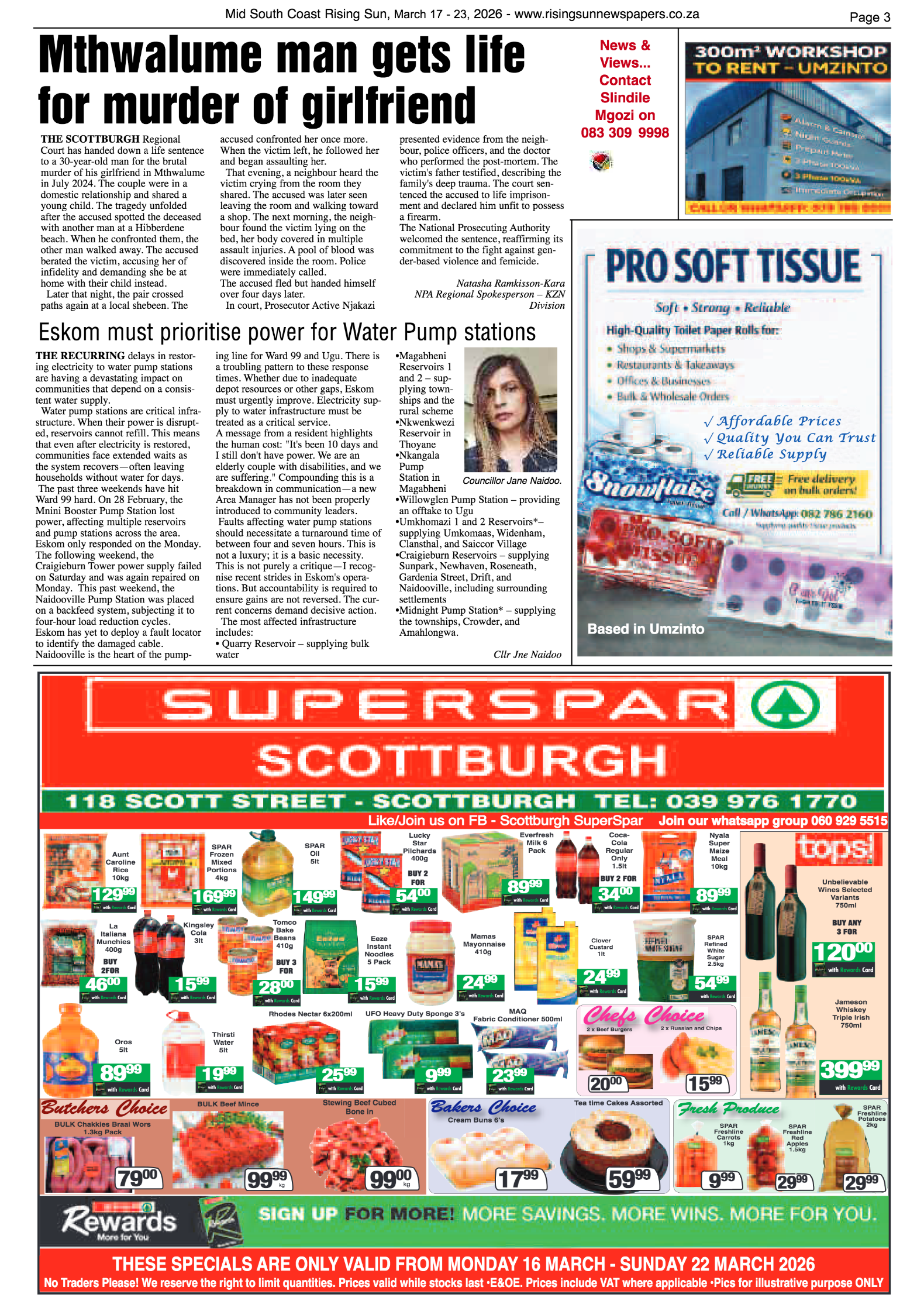 Mid South Coast Rising Sun E-Paper, March 17, 2026 page 3