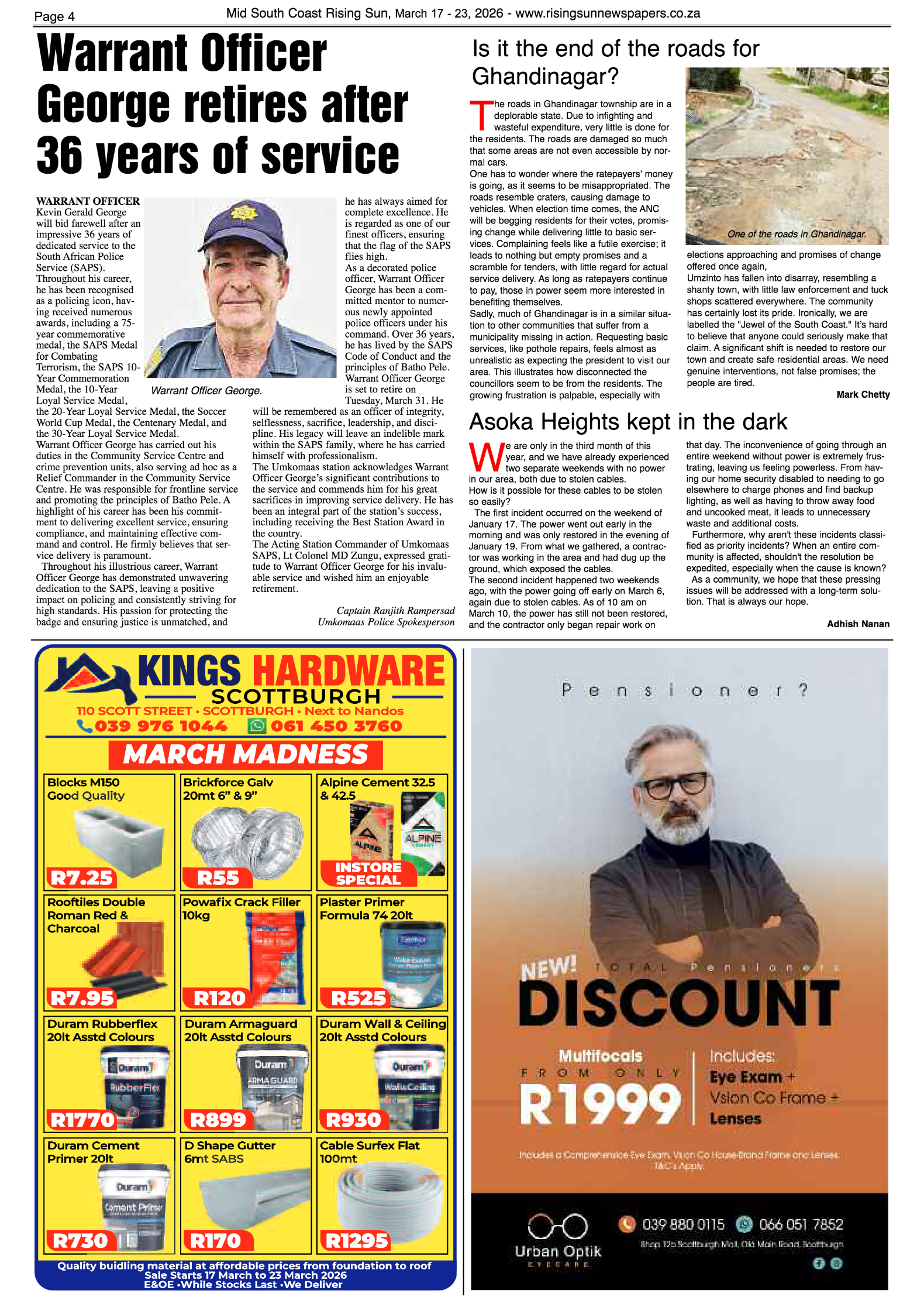 Mid South Coast Rising Sun E-Paper, March 17, 2026 page 4