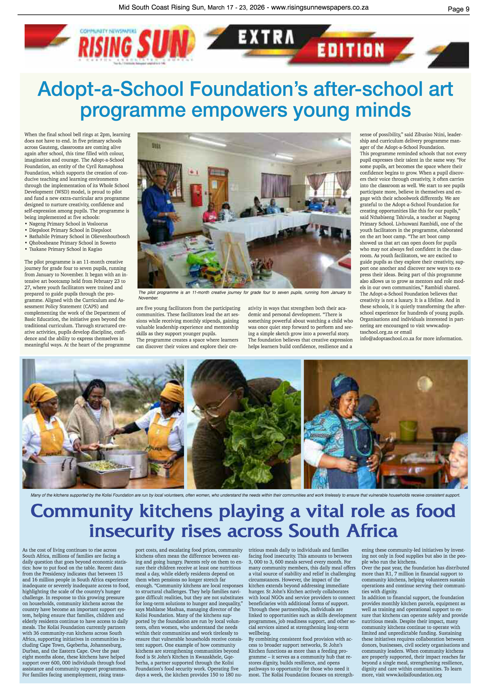 Mid South Coast Rising Sun E-Paper, March 17, 2026 page 9