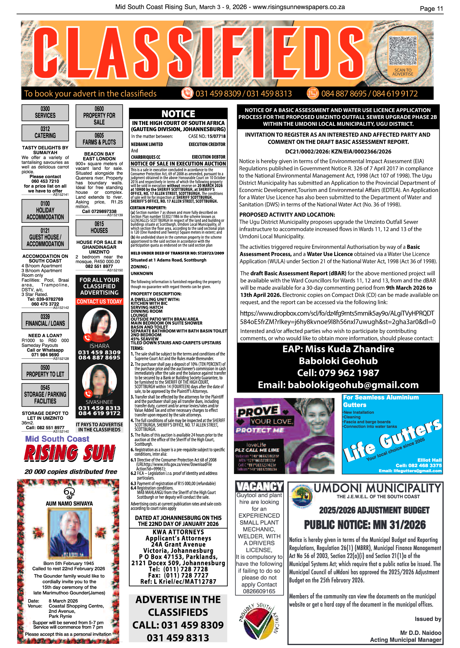 Mid South Coast Rising Sun E-Paper, March 3, 2026 page 11