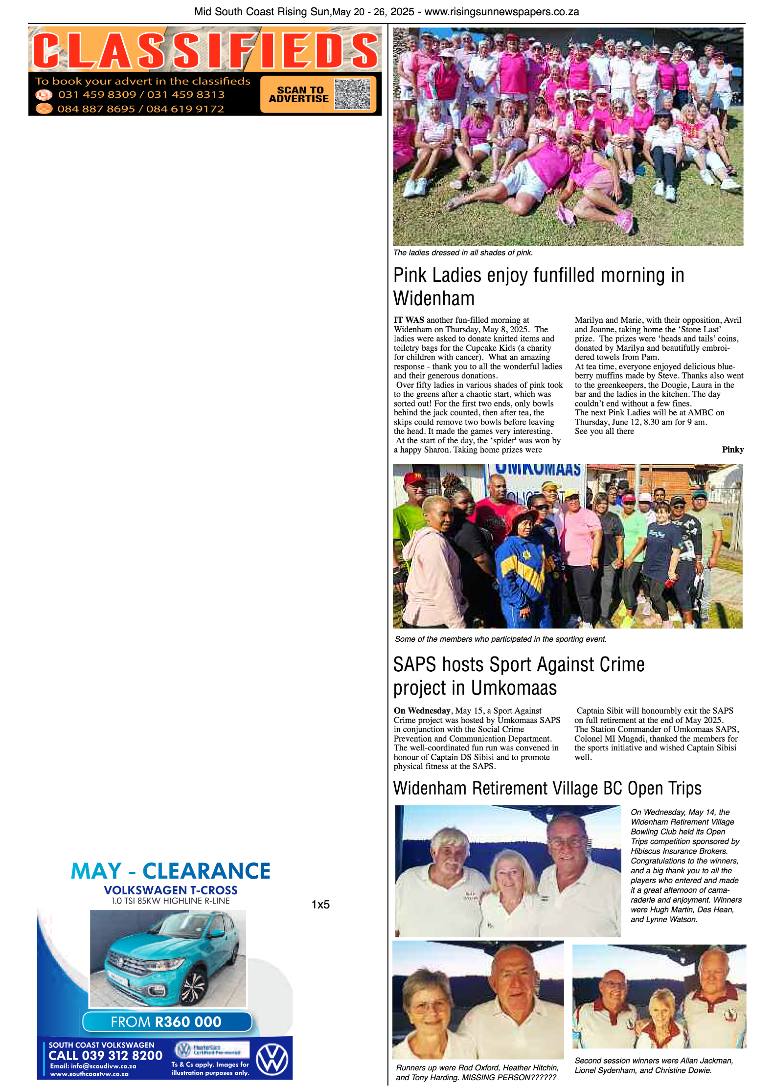 Mid South Coast Rising Sun E-Paper, May 20, 2025 page 11