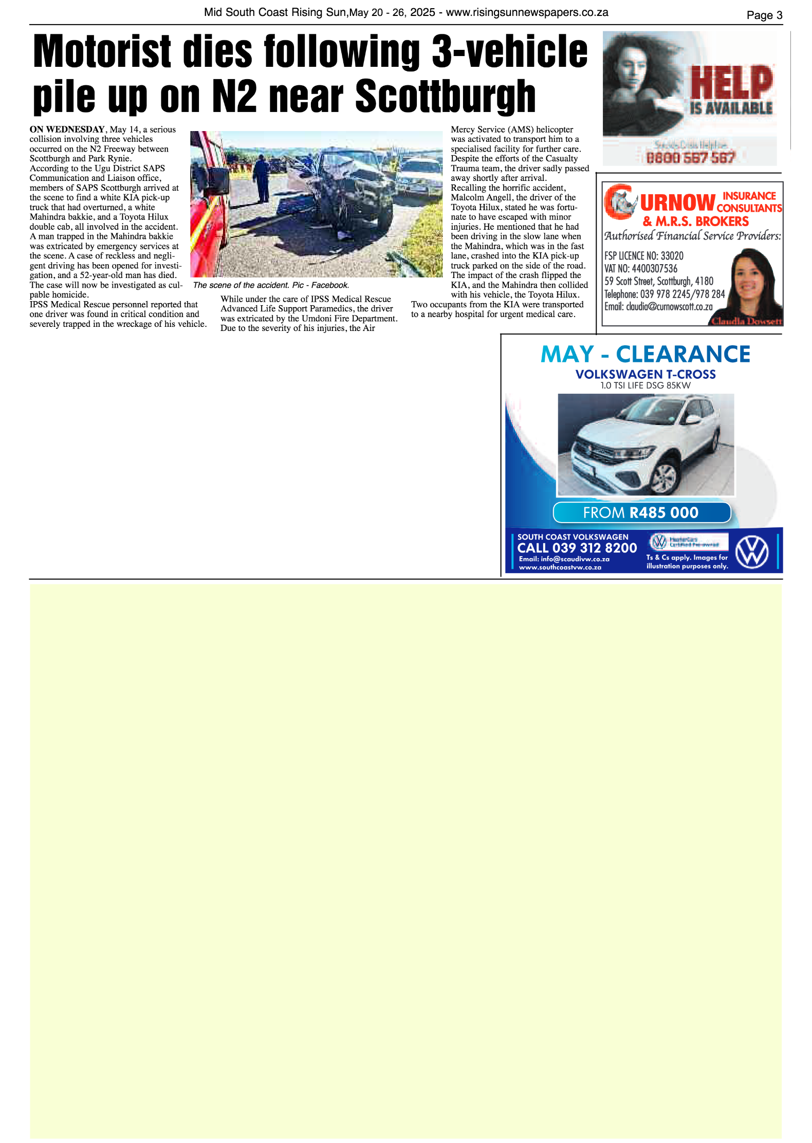 Mid South Coast Rising Sun E-Paper, May 20, 2025 page 3