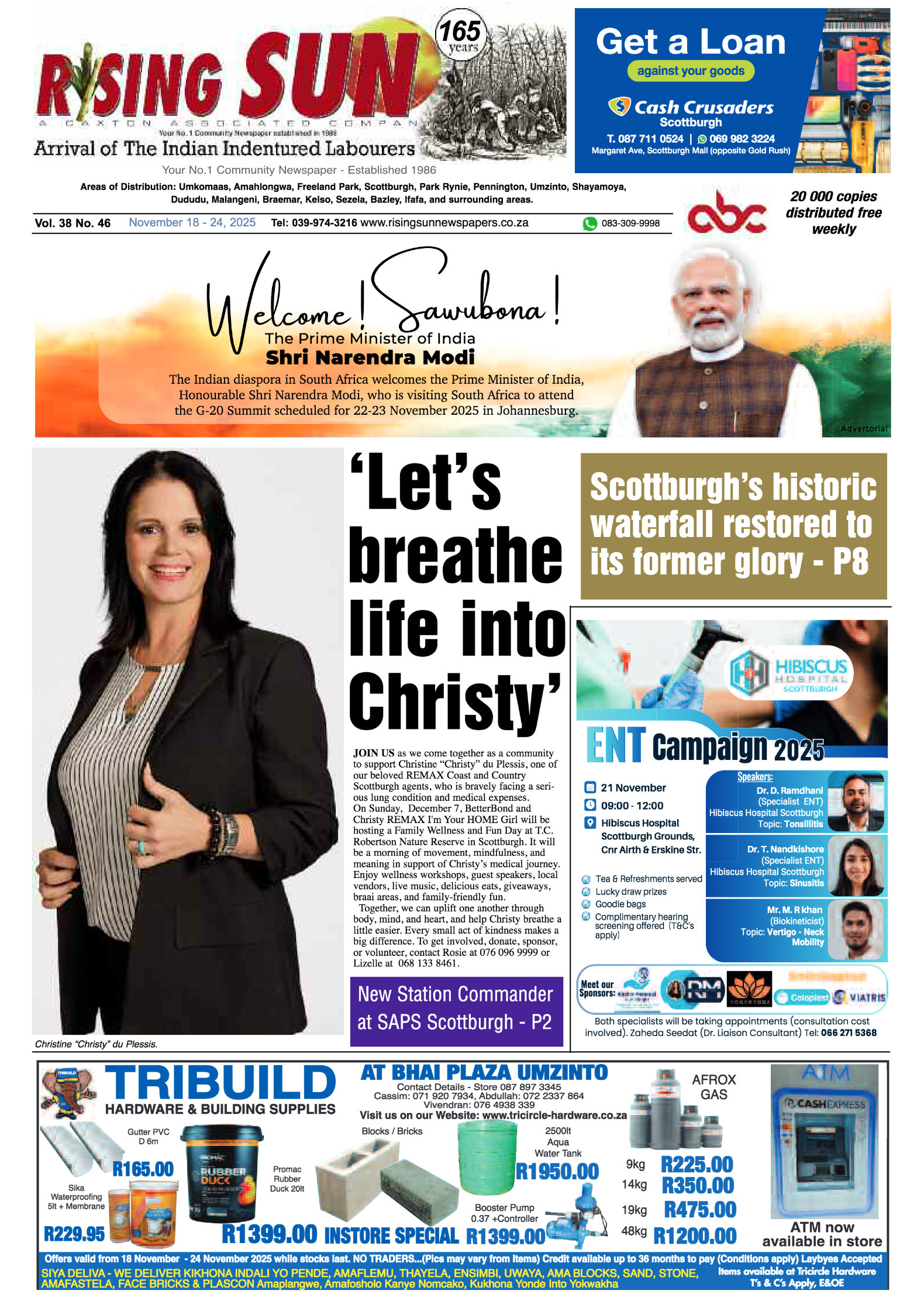 Mid South Coast Rising Sun E-Paper, November 18, 2025 page 1