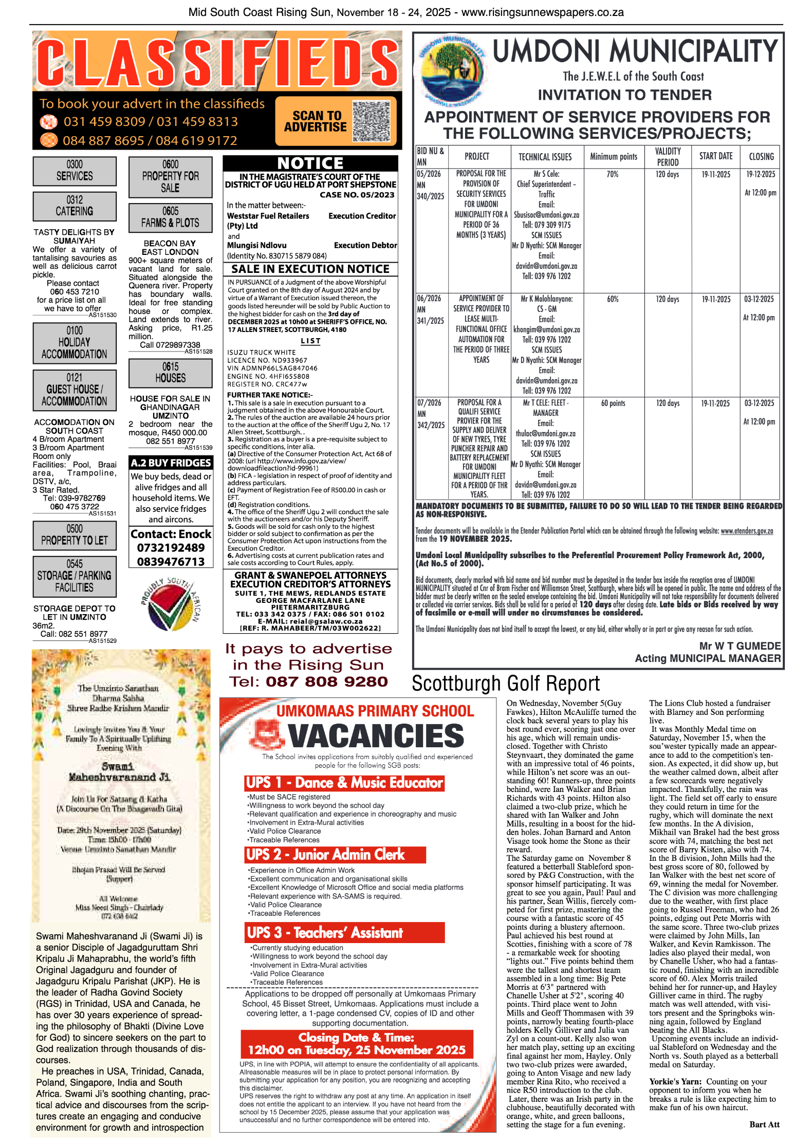Mid South Coast Rising Sun E-Paper, November 18, 2025 page 11
