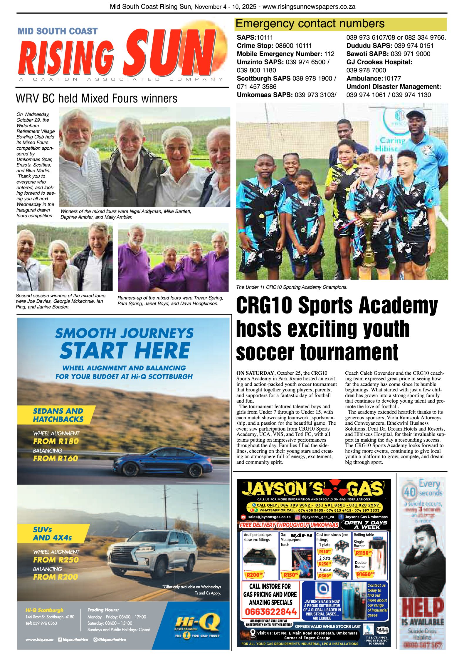 Mid South Coast Rising Sun E-Paper, November 4,  2025 page 12